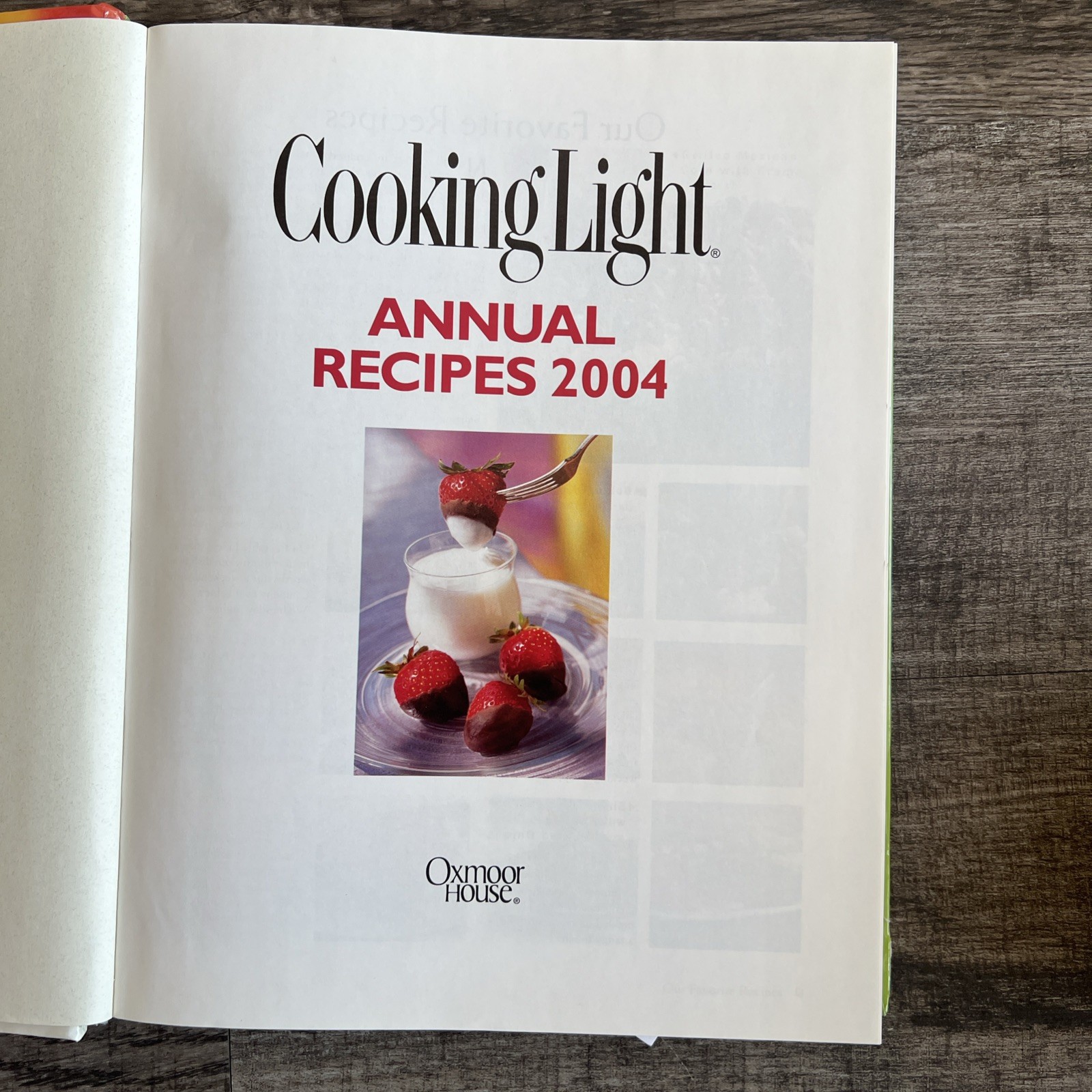 Cooking Light Annual Recipes 2004