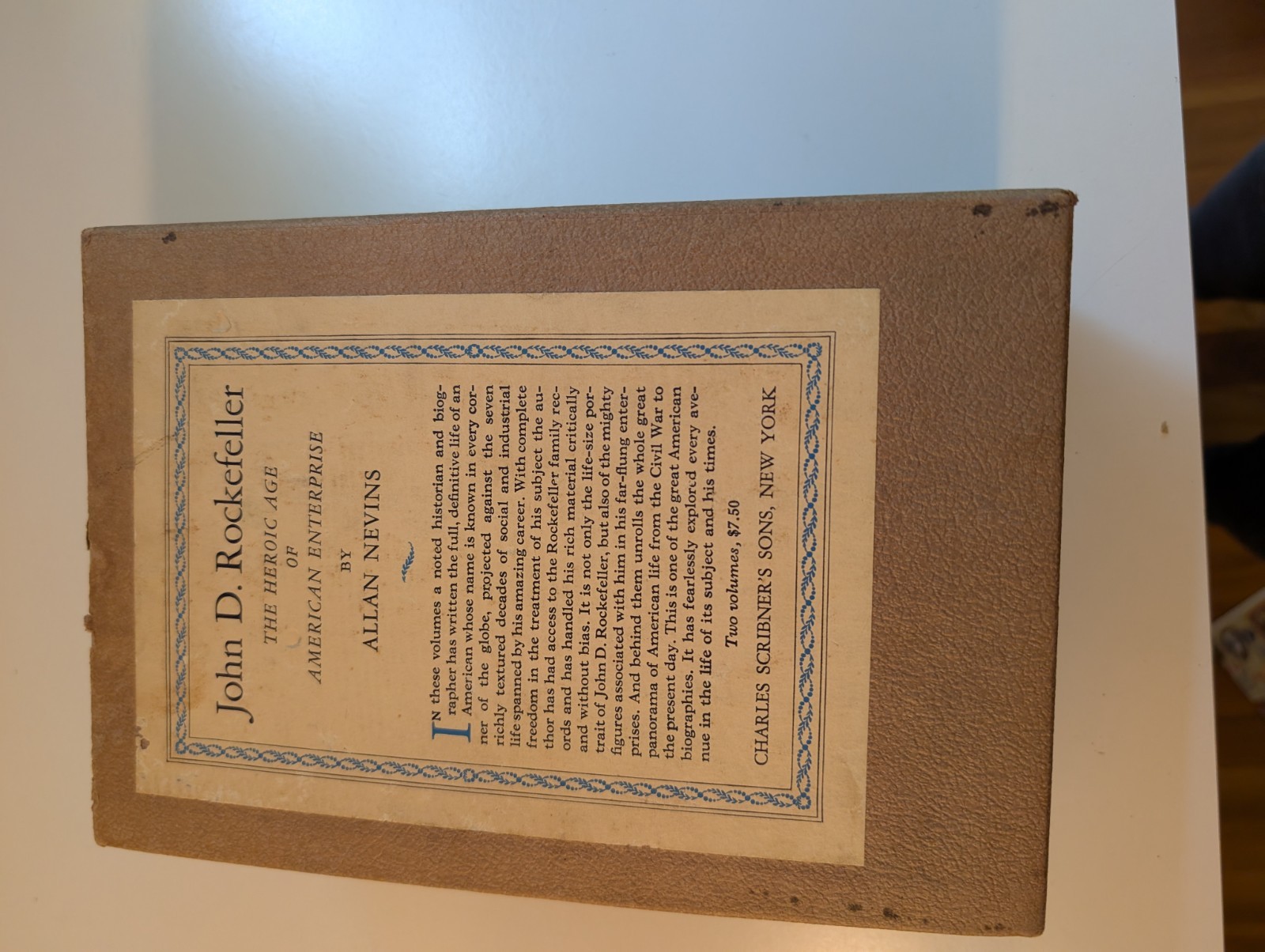 John D. Rockefeller Heroic Age of American Enterprise Vol I & II HC Box Set
