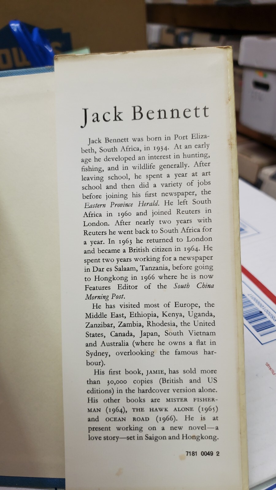 Dragon By Jack Bennett Michael Joseph(UK) 1969 First Edition Hardcover