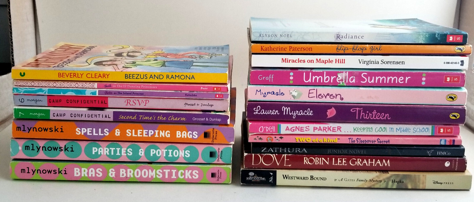 Lot of 19 Paperback Chapter Books For Young Teen Boys /Girls B73