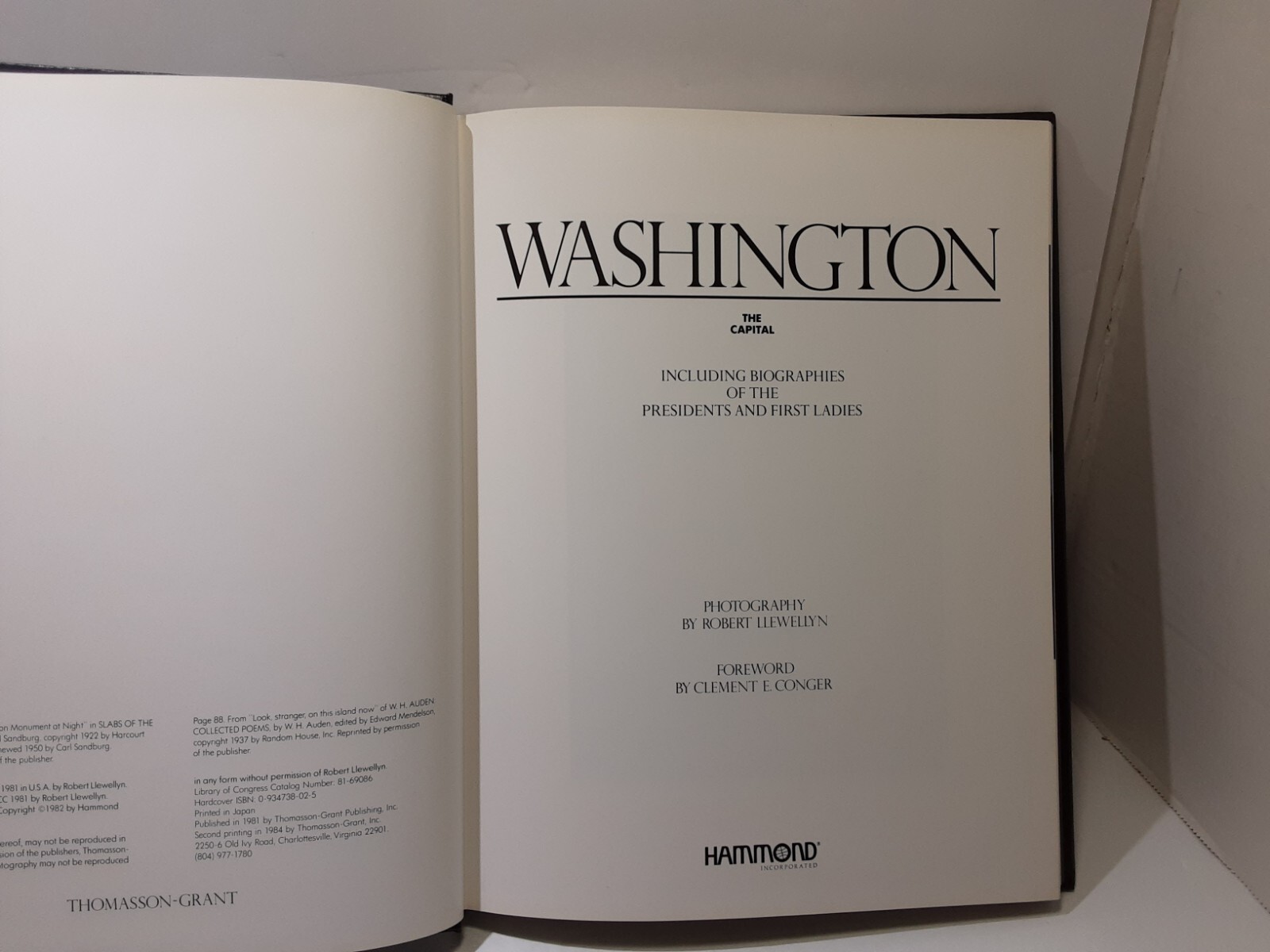 Washington THE CAPITAL Classics Edition Biographies Presidents First Ladies HC