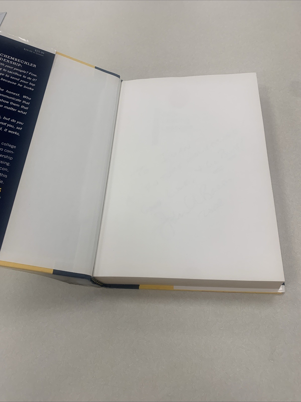 John Bacon SIGNED Bo’s Lasting Lessons Michigan Bo Schembechler 2007 1st Ed IVAN