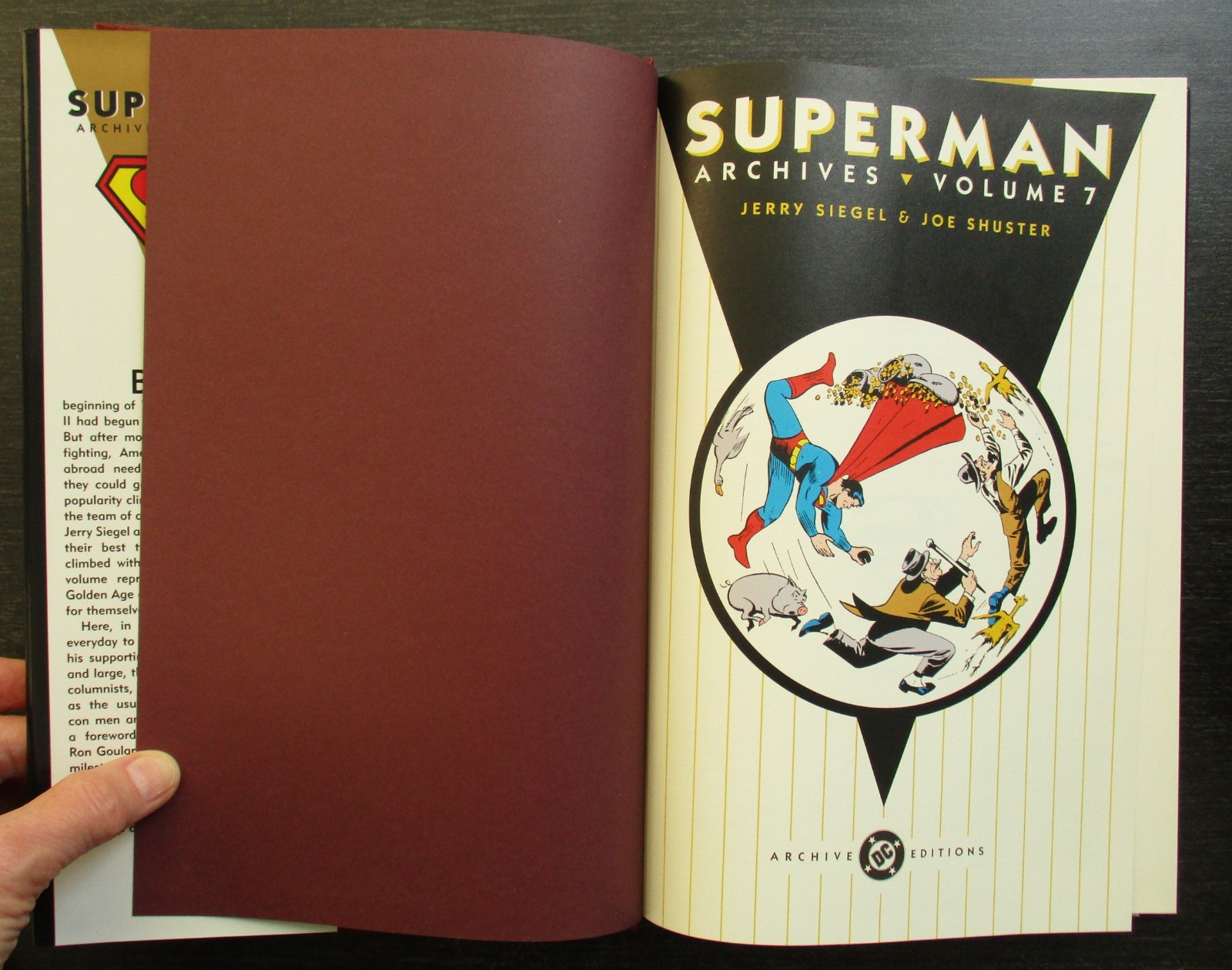 Archive Editions Superman Archives volumes 1-4 & 6-7 Hardcover w/dj VG