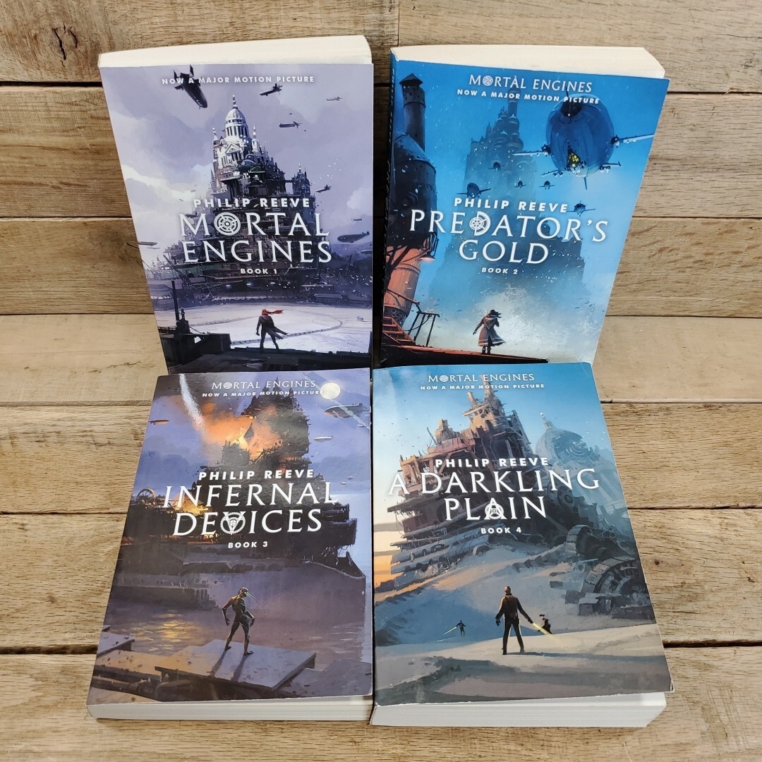 Mortal Engines By Philip Reece – 4 Book Lot. Ex Library, Good Condition!!!