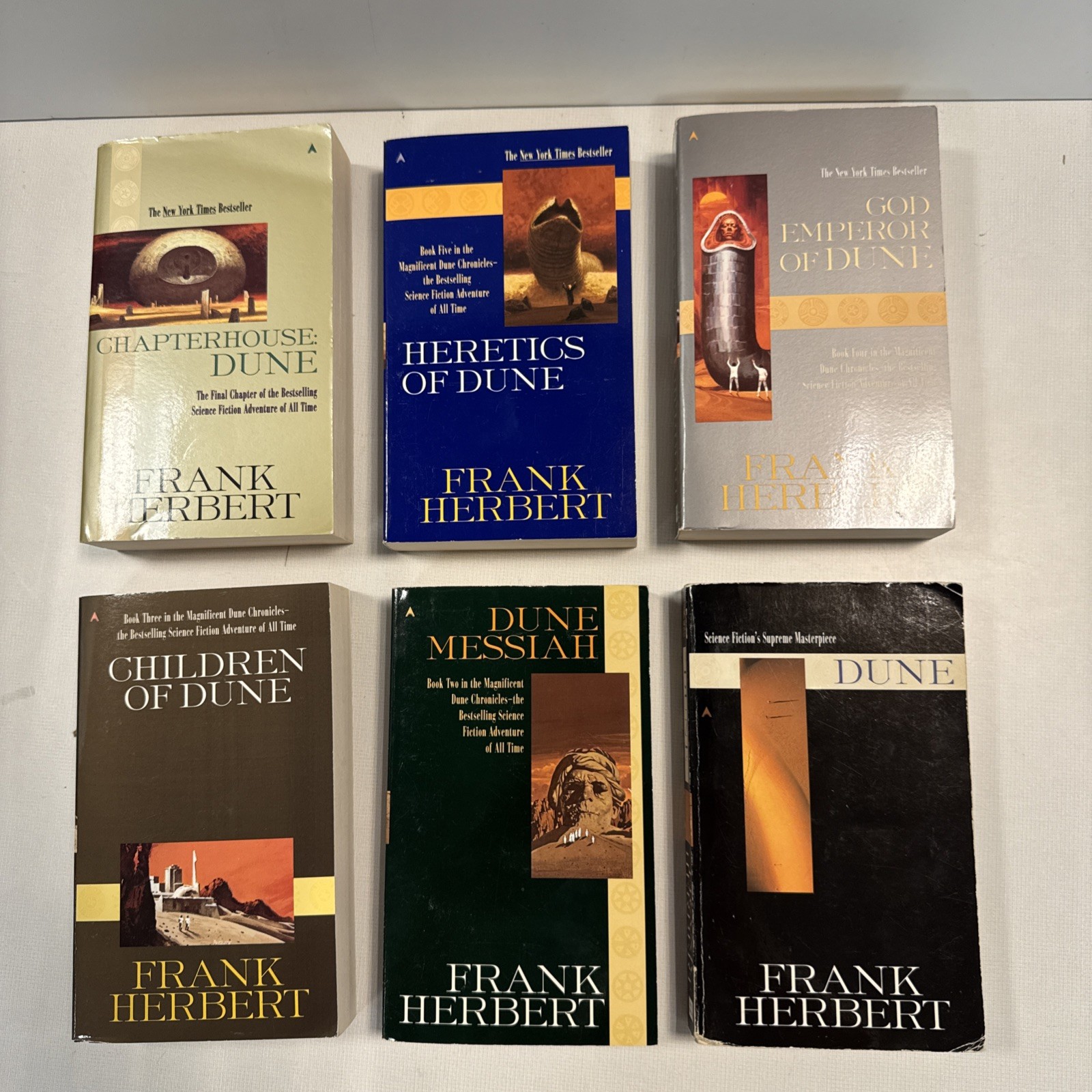 Complete DUNE Original Ace Series By Frank Herbert Books #1-6 Lot Paperback Set