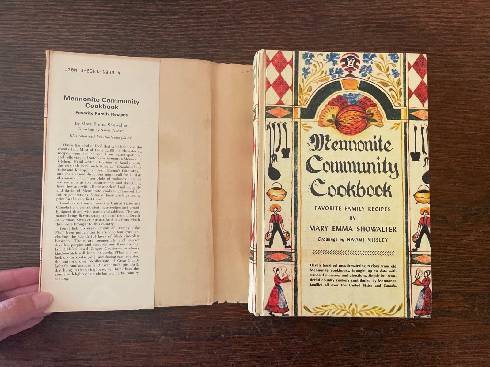 Mennonite Community Cookbook Showalter 1983 Revised HCDJ Vintage