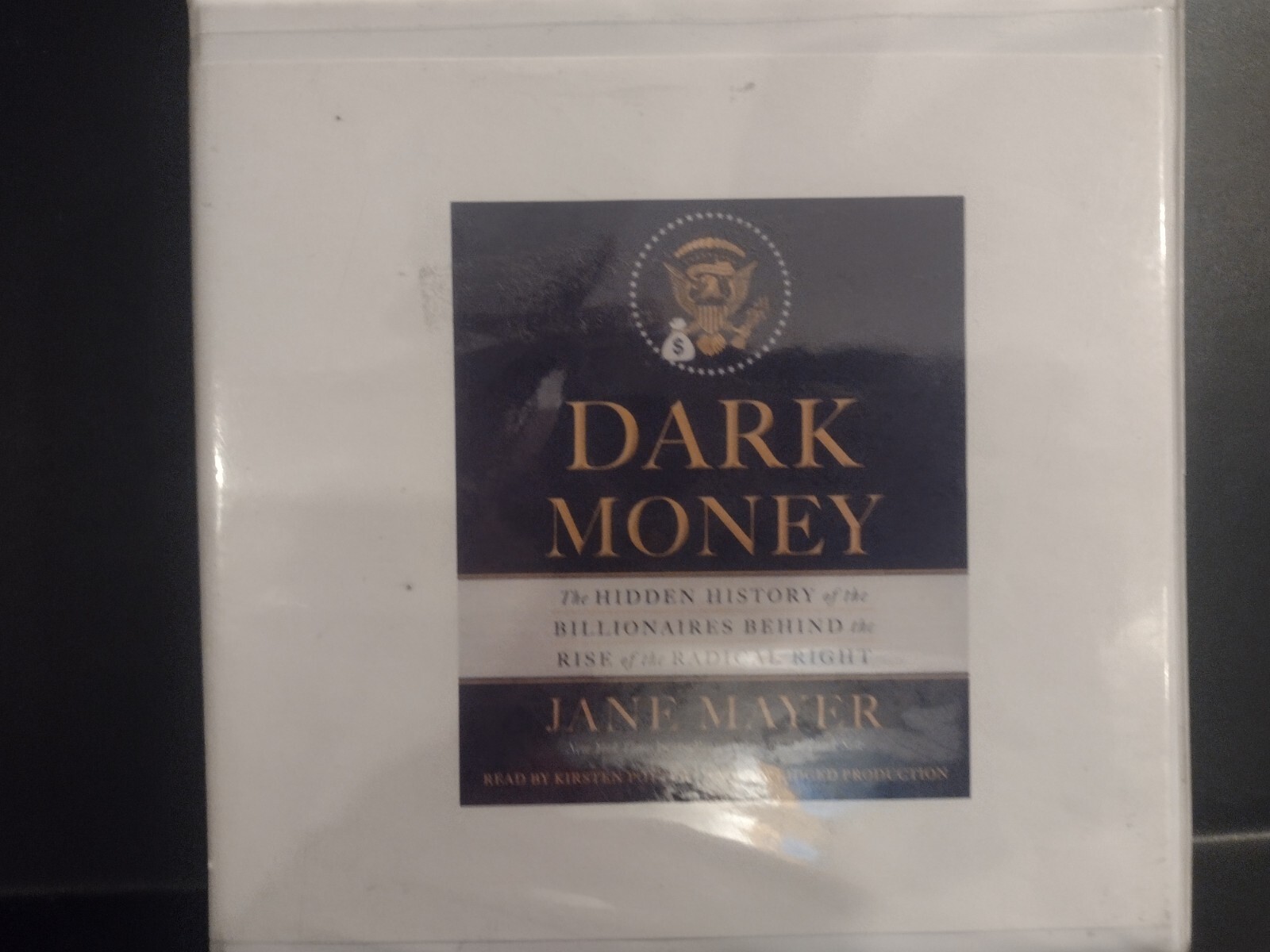 Dark Money The Hidden History of the Billionaires Jane Mayer Book On 14 CD’s VG