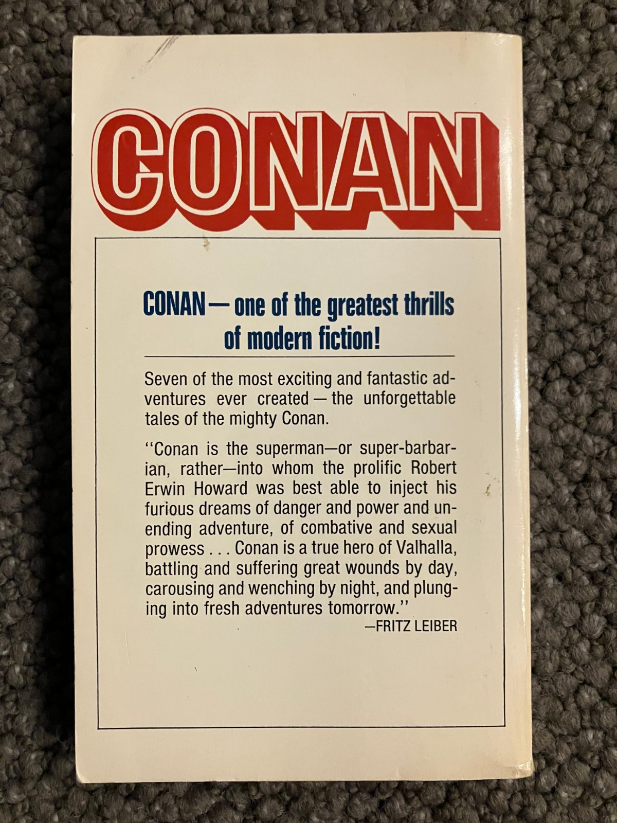 Conan #1 Robert E Howard 1967 / Frank Frazetta Cover Sword Fantasy