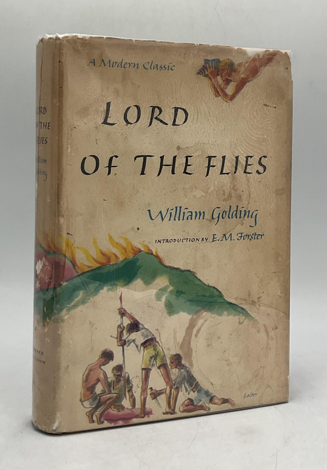 Vintage Lord Of The Flies William Golding Coward-McCann HC Tan DJ 1962 USA