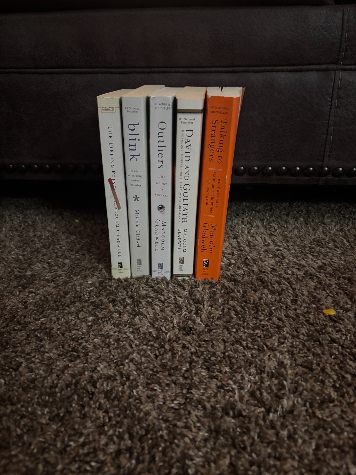 Lot of 5 Malcolm Gladwell Books Outliers, David and Goliath, Tipping Point