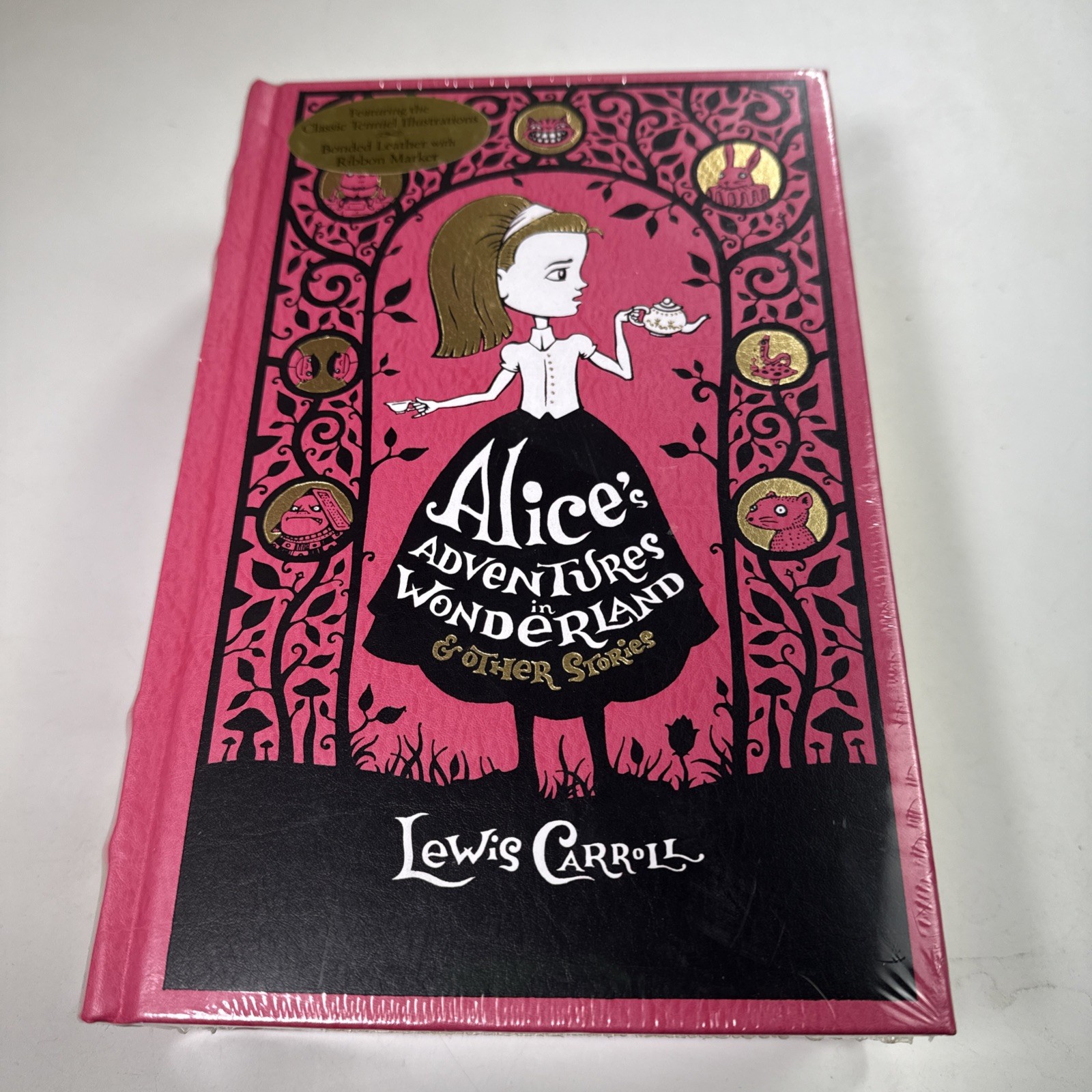 Alice’s Adventures in Wonderland Leather Bound Lewis Carroll Barnes & Noble *NEW