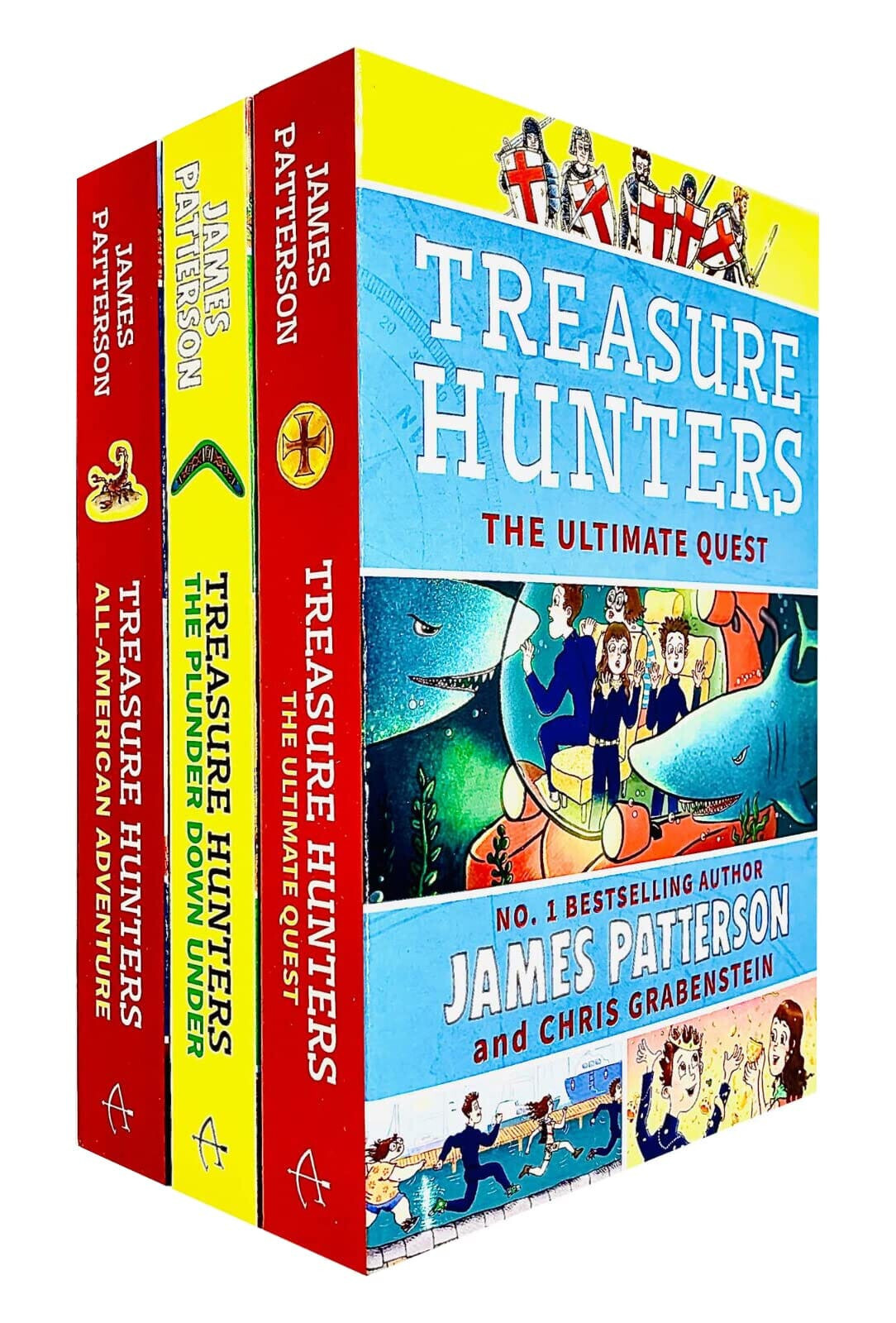 Treasure Hunters Series 6-8 by James Patterson 3 Books Set -Ages 9-12 -Paperback