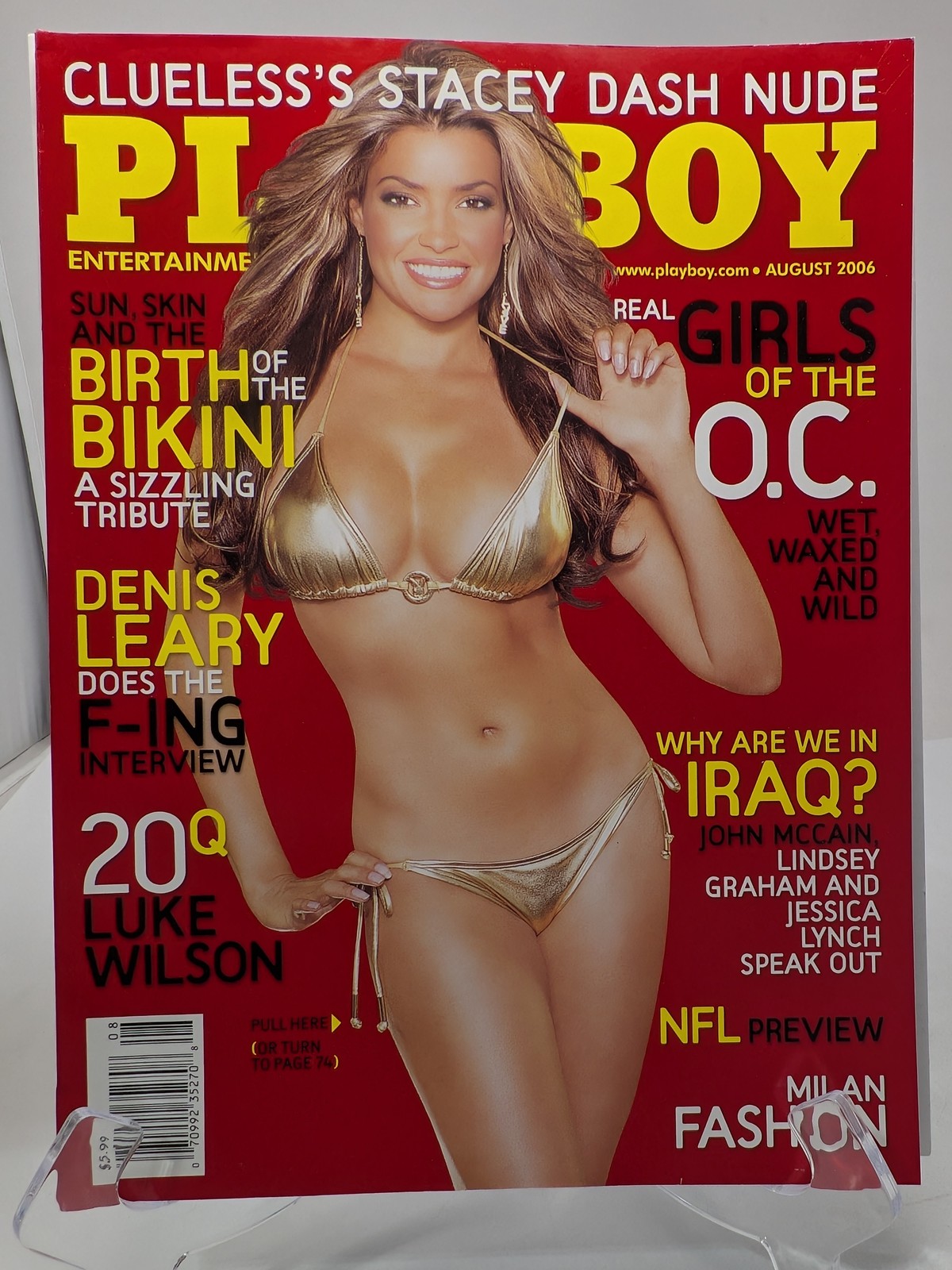 Playboy Magazine August 2006 🔥 CG Monica Leigh 🔥 PM Nicole Vossm 🔥