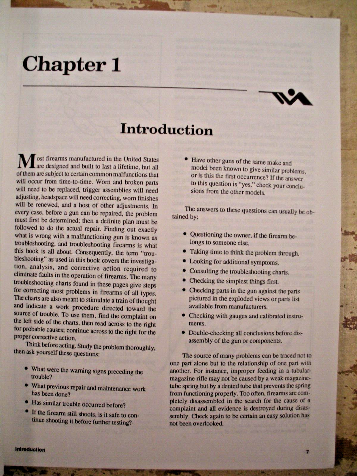LEARN GUNSMITHING THE TROUBLESHOOTING METHOD Traister 1992 SC Rifles Shotguns