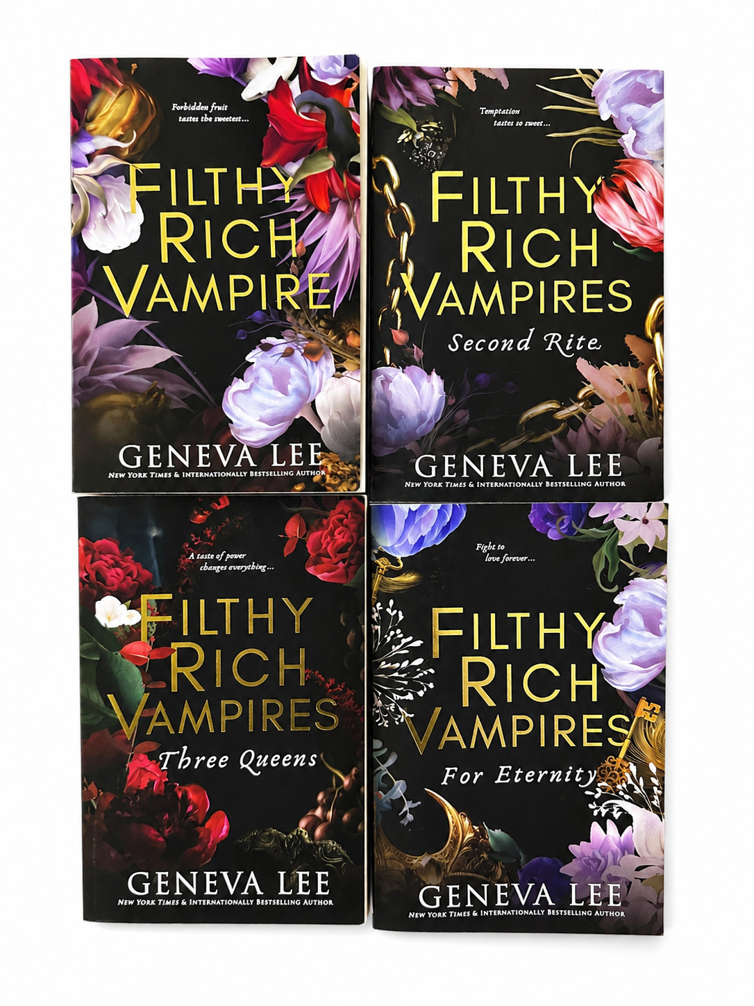 Filthy Rich Vampires 4 Book Collection Set by Geneva Lee Paperback Paranormal Ro