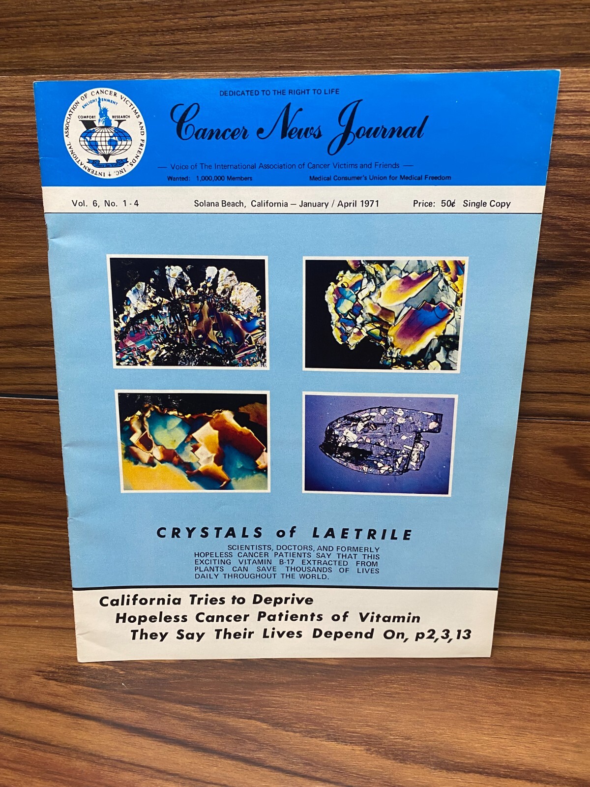 1971 Cancer News Journal Featuring Dr. Kelley Ecological Cancer Approach