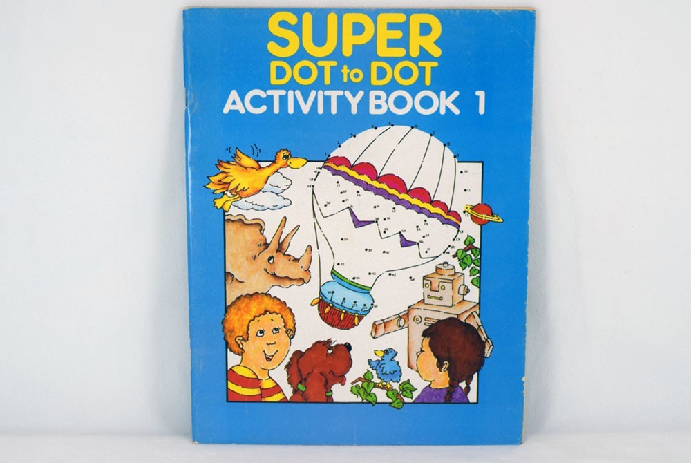 Vintage Super Dot to Dot Activity Book 1 1988 48 pages RGA Publishing