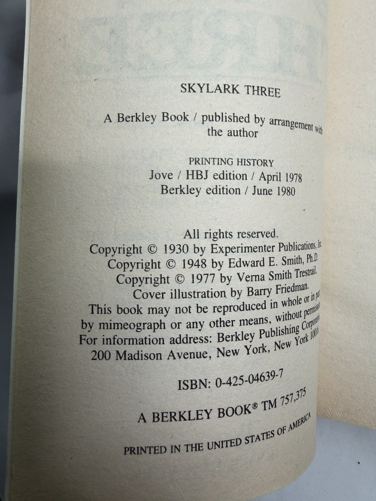 E. E. “Doc” Smith Skylark Sci-Fi Paperback Pocket Books Lot 2