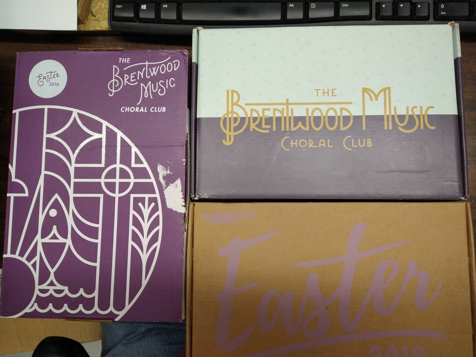 Brentwood Music Choral Club Easter Collections 2016-17-18 as shown VG 230817