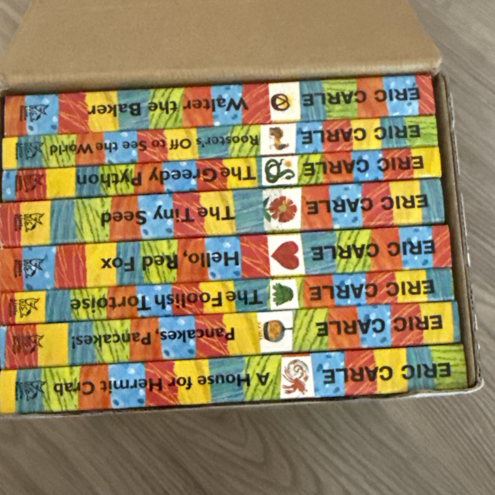 Eric Carle Library Featuring 8 Eight Classic Hardcover Board Books Box Set