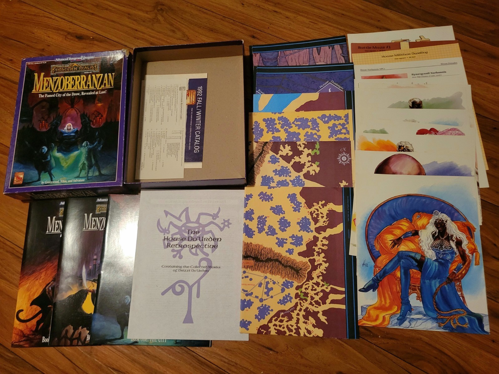 Dungeons Dragons Forgotten Realms Menzoberranzan Box Set COMPLETE (-box poster)