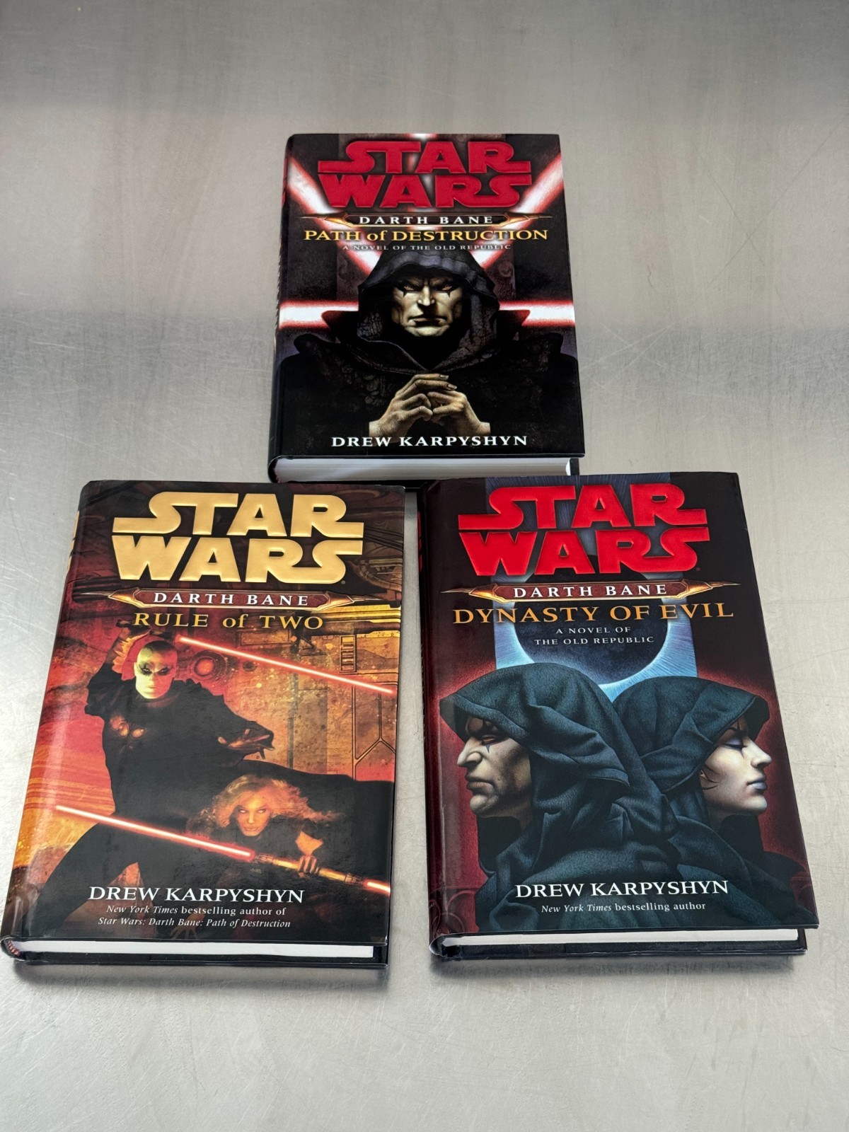 STAR WARS DARTH BANE TRILOGY 1 2 3 HC HARDCOVER 1st Edition 1st Print KARPYSHYN