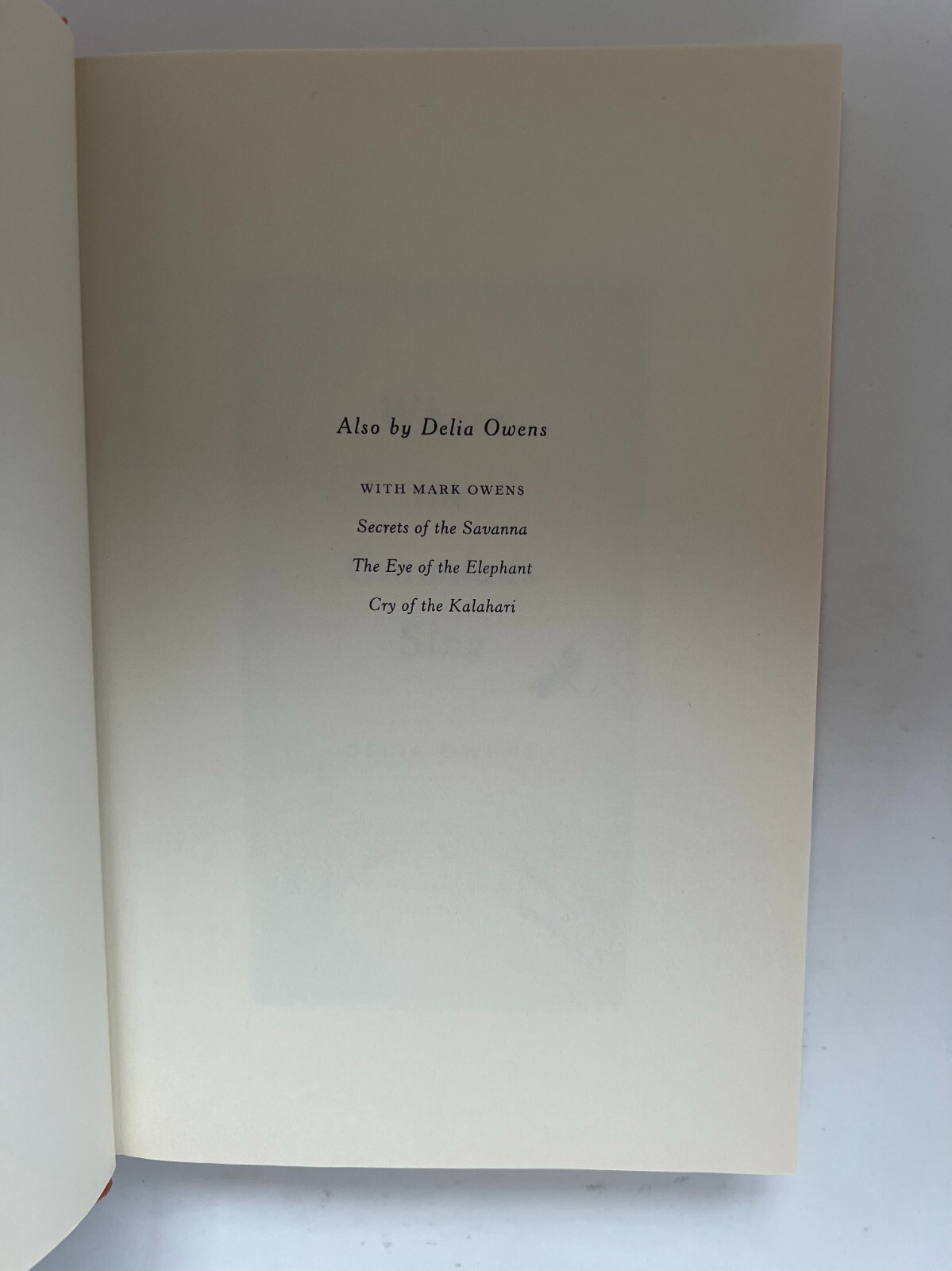Where the Crawdads Sing (1st Edition & 2nd Printing) — by Delia Owens