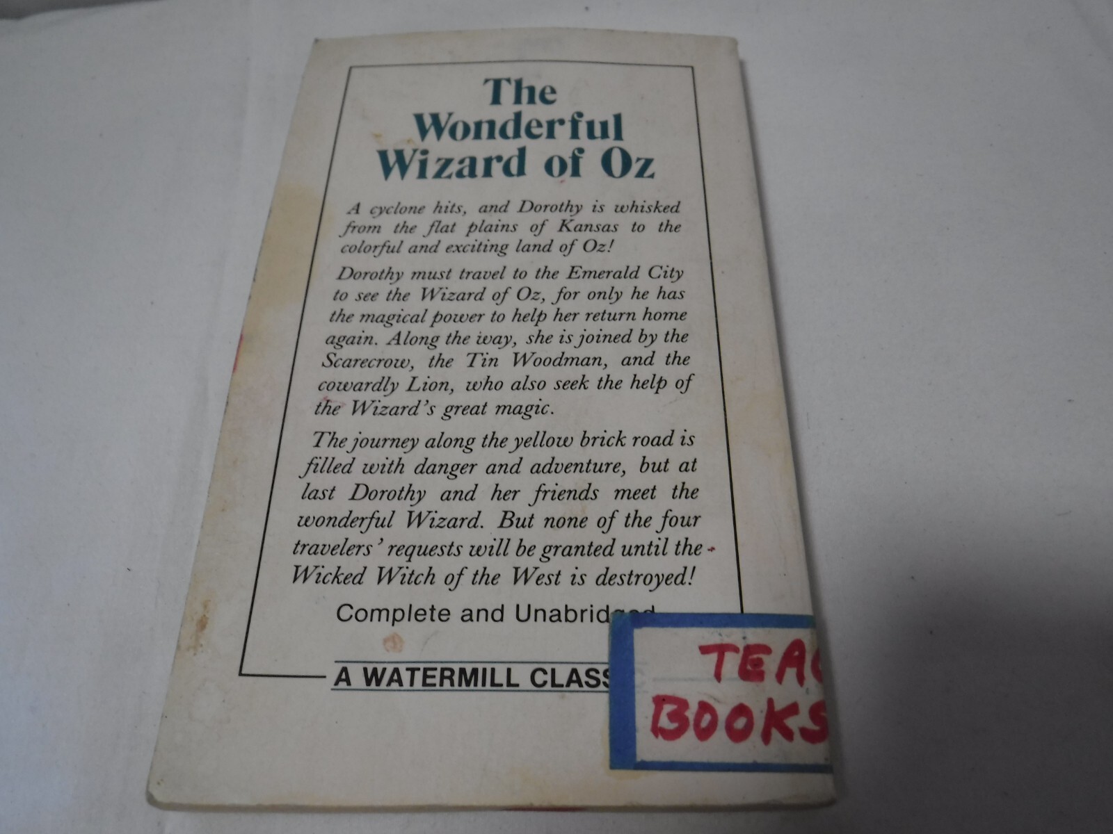Wizard of Oz – Watermill Classic Vintage Lot Of 6 by L. Frank Baum Witch Dorothy