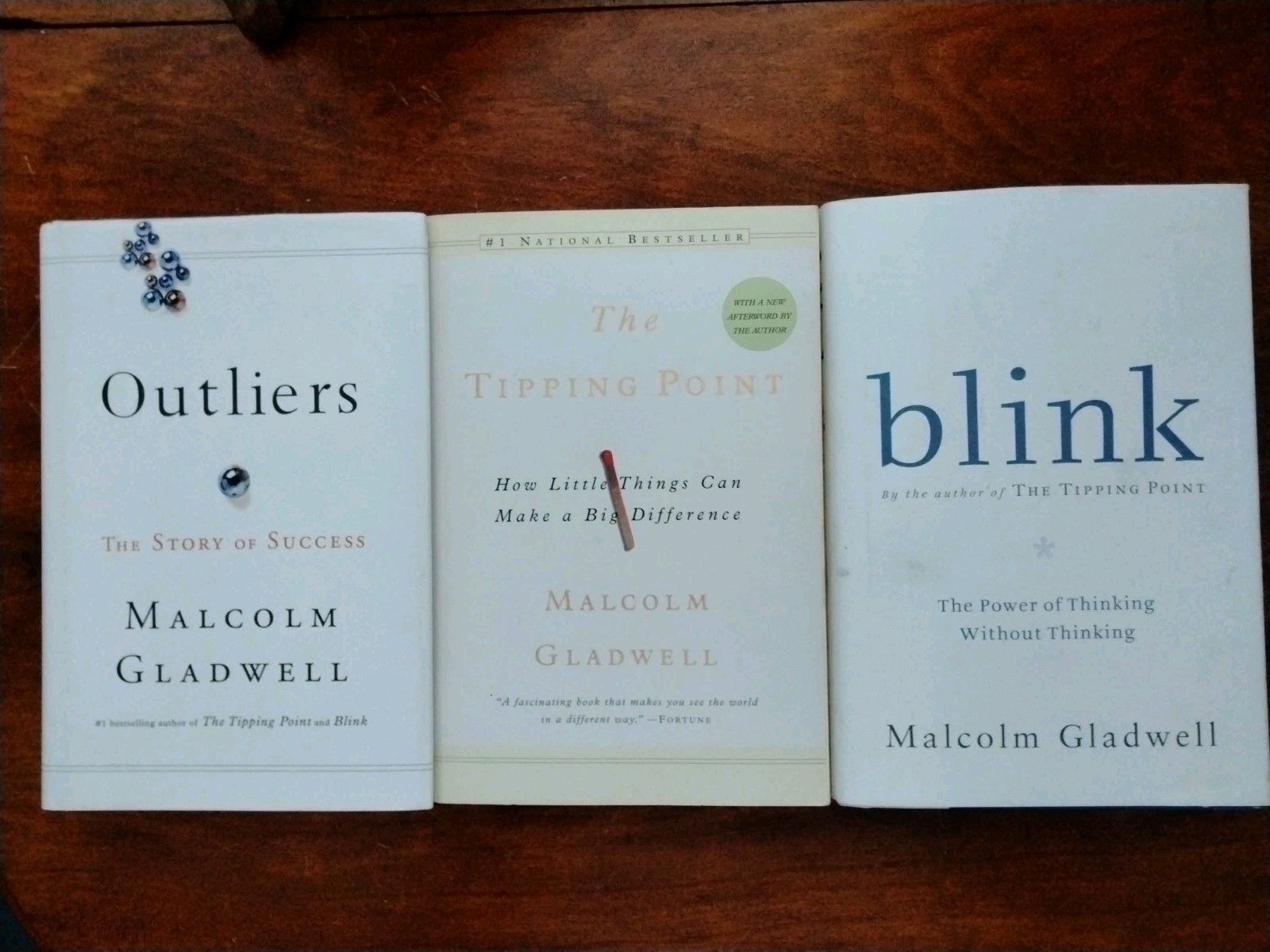 Malcolm Gladwell Books Outliers (HC) The Tipping Point (PB) & Blink (HC) Lot 3