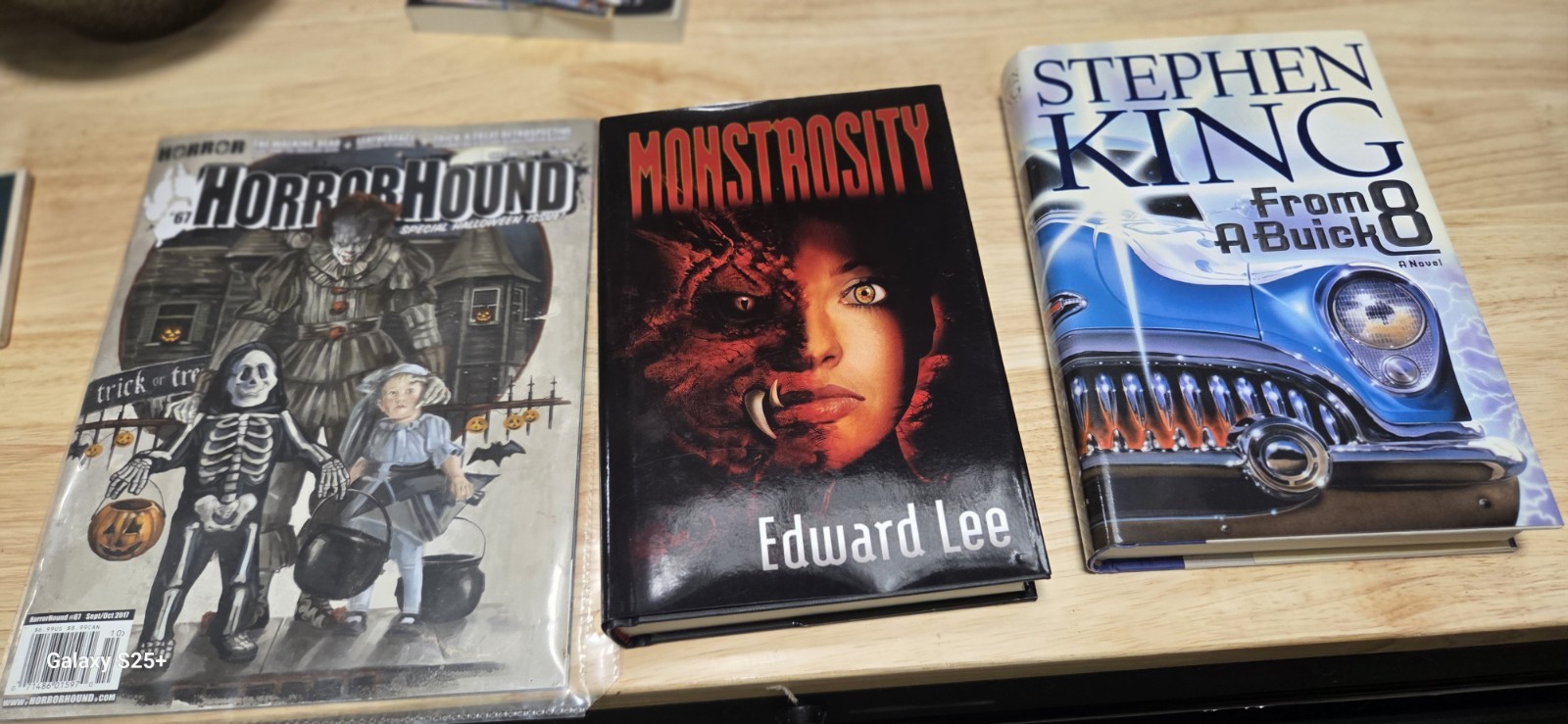 Edward Lee Monstrosity Signed 1st Edition and 1st edition of From A Buick 8