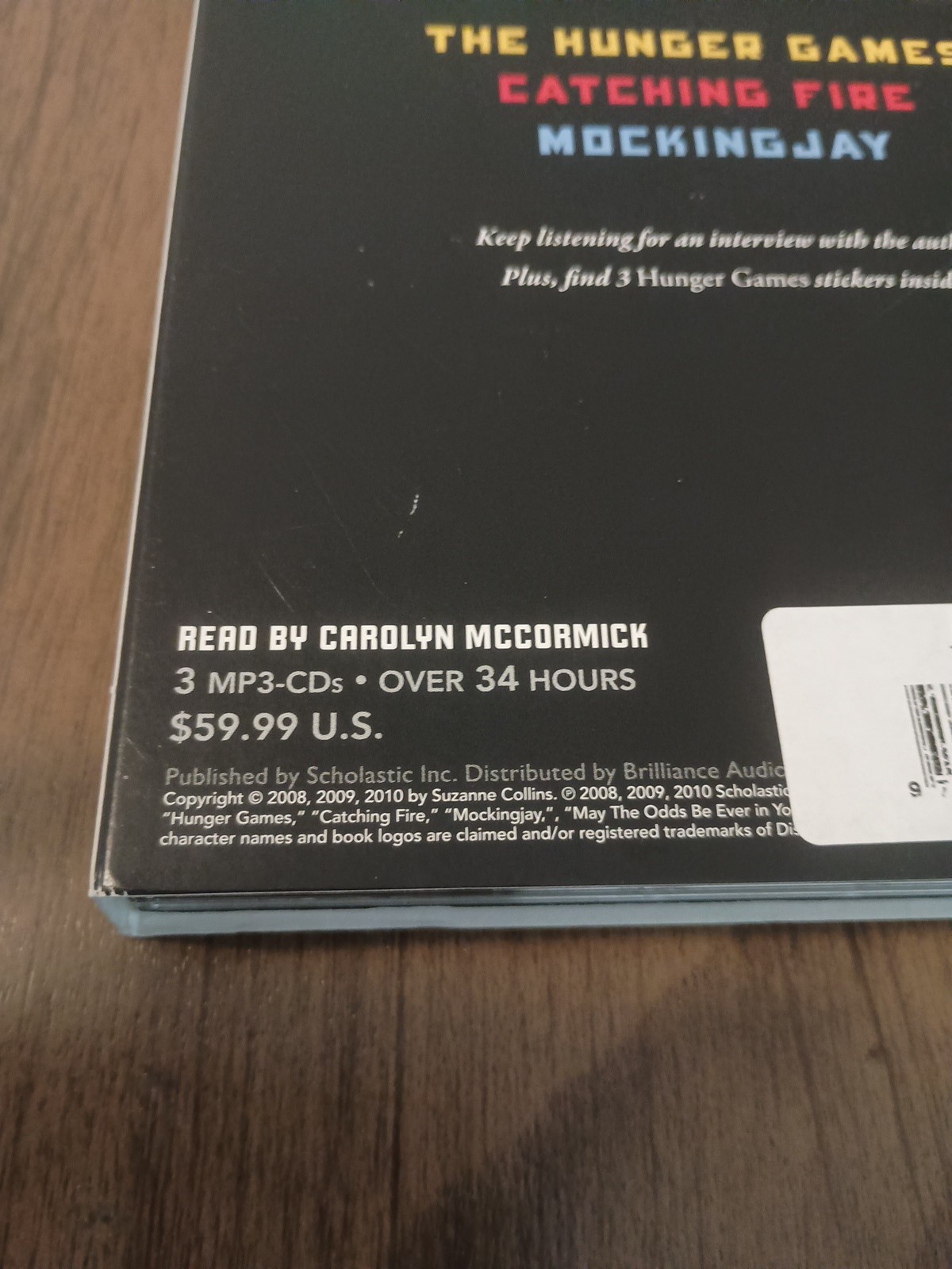 The Hunger Games Trilogy Boxed Set Set by Suzanne Collins, Audiobook, MP3 CDs