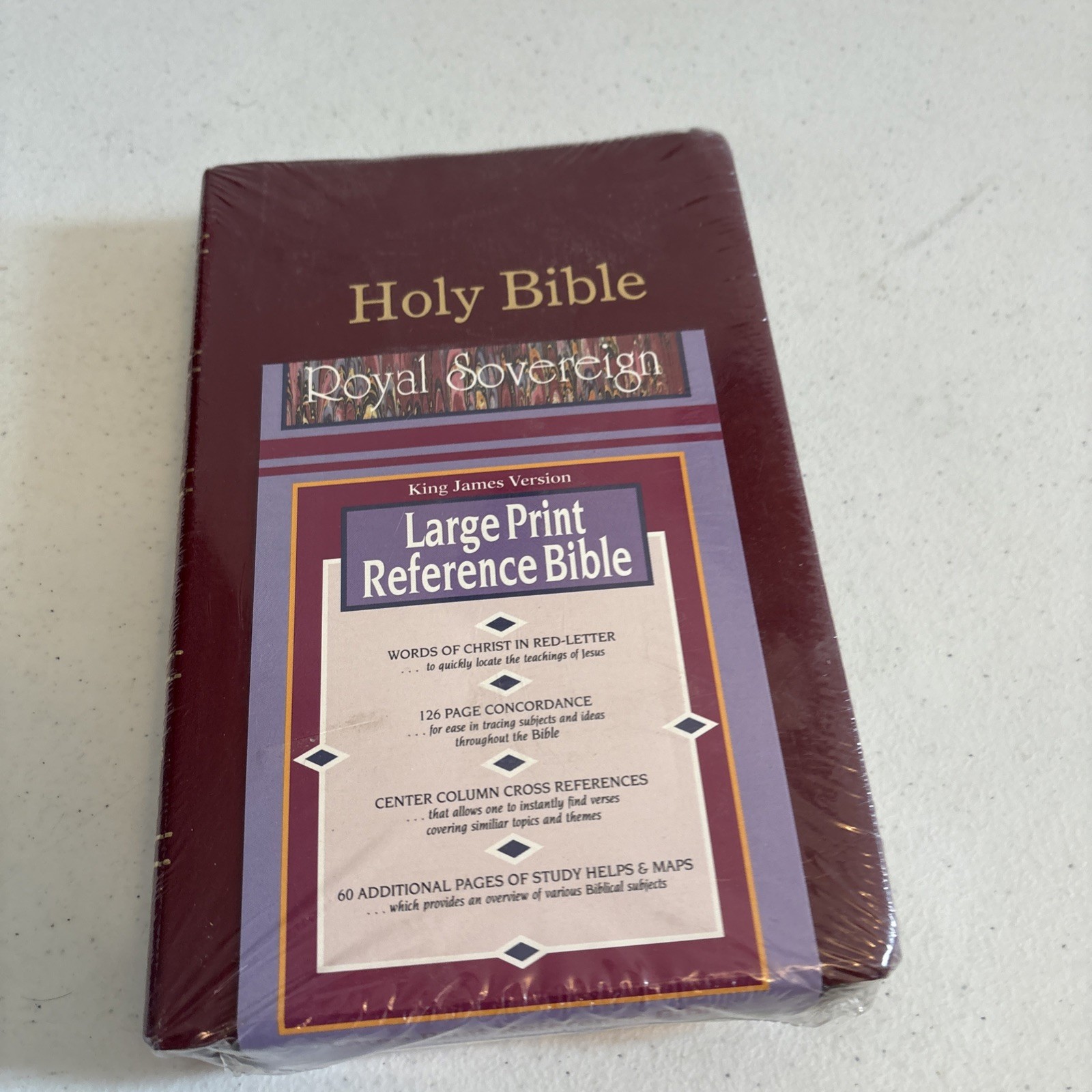 Large Print Reference Bible by Not Available (Imitation Leather)