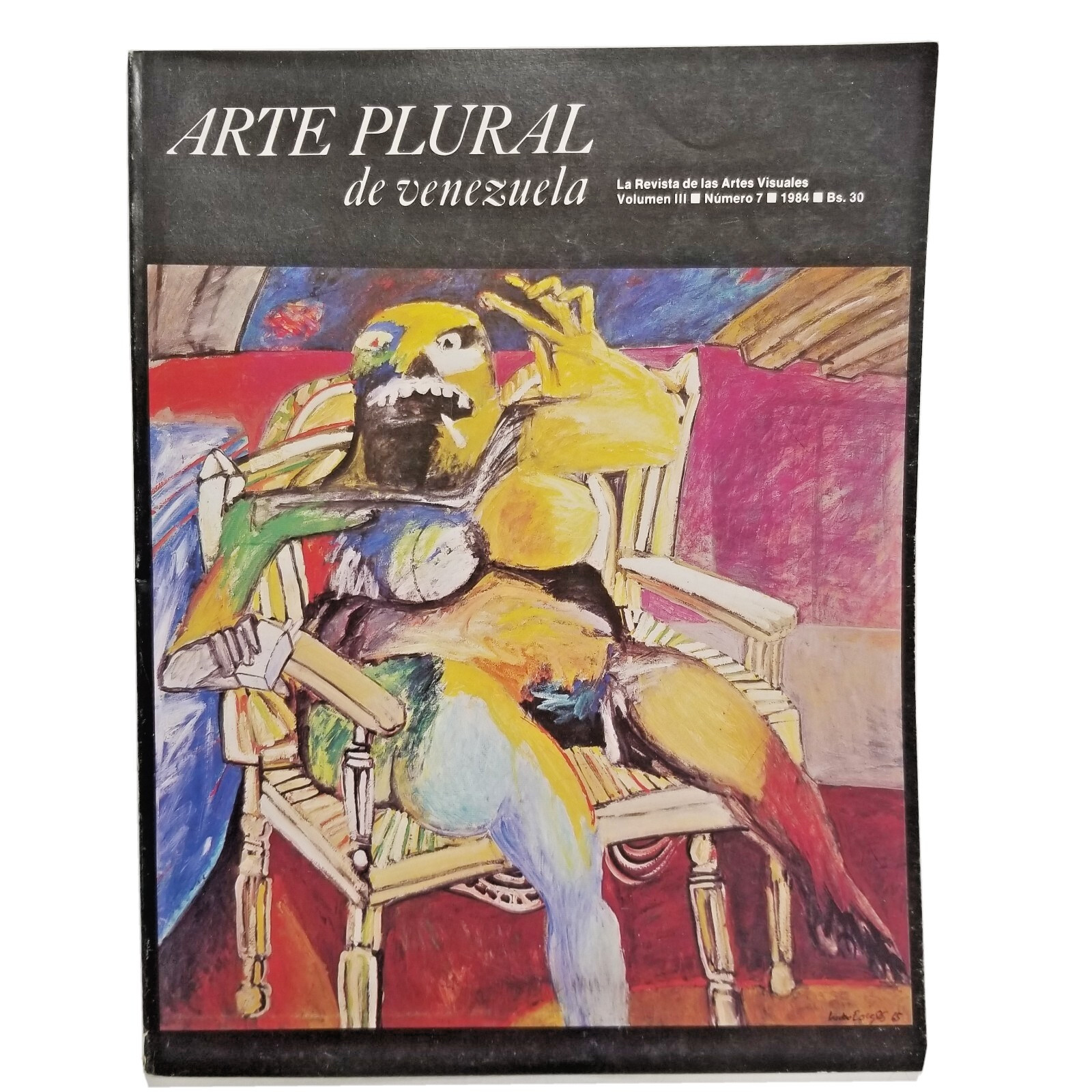 Arte Plural de VENEZUELA Magazine 1984 Vol III #7 National Art Gallery, Spanish
