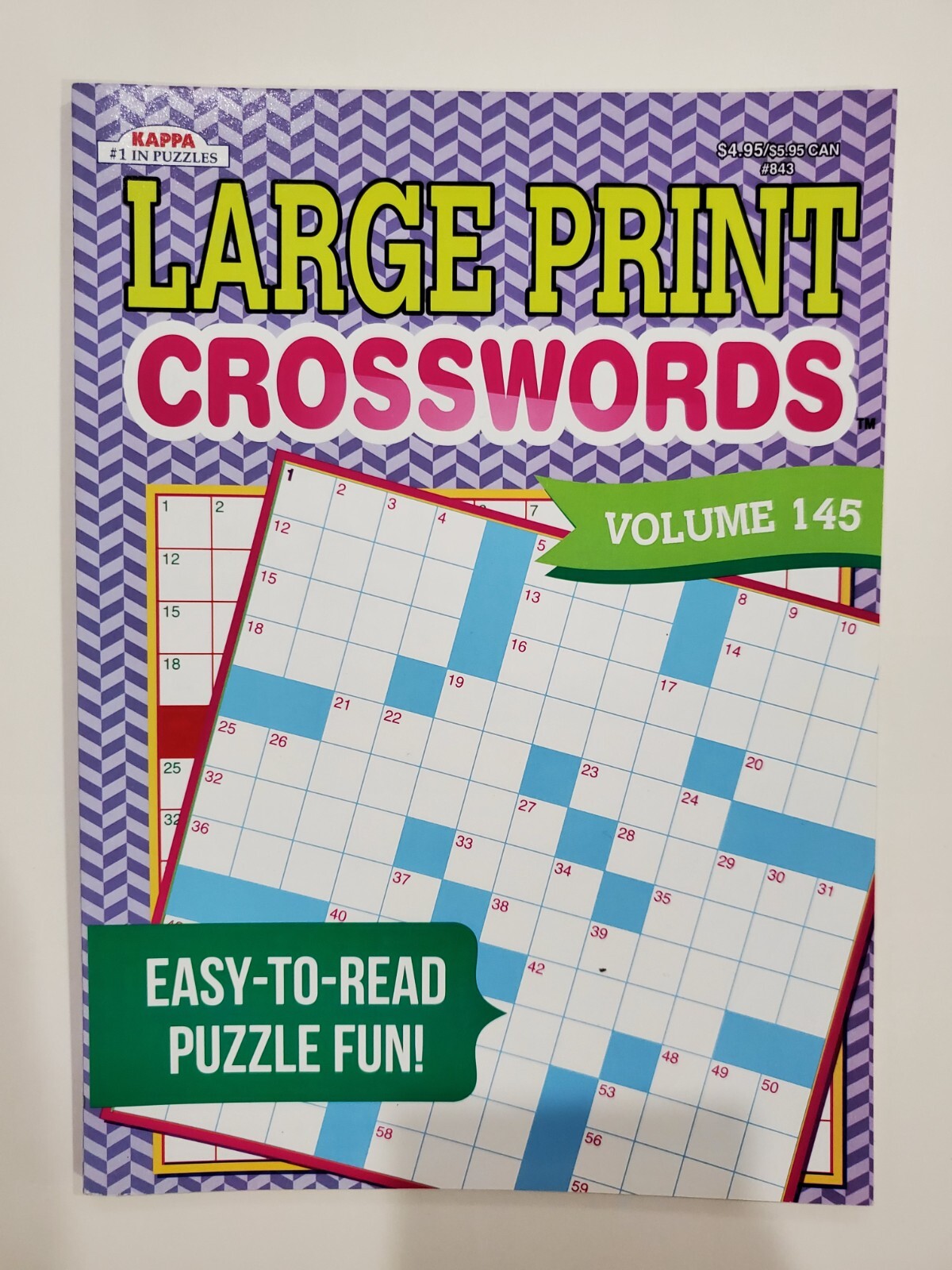 Kappa Large Print Crosswords Puzzle Books, 32 Different Volumes to Select U-PICK