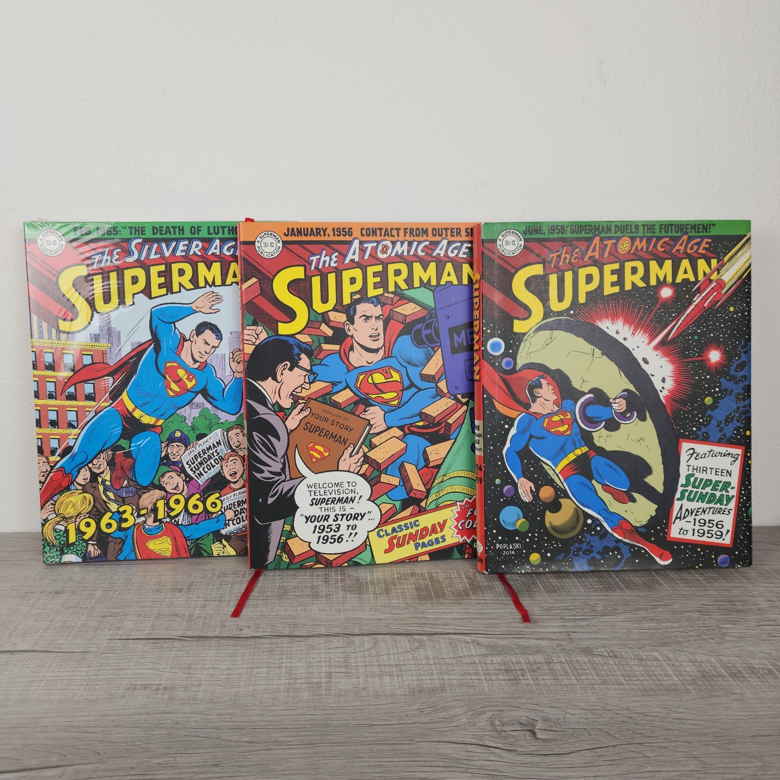 Superman The Atomic Age Sundays, Silver Age Comics Hardcover Graphic Novel Books