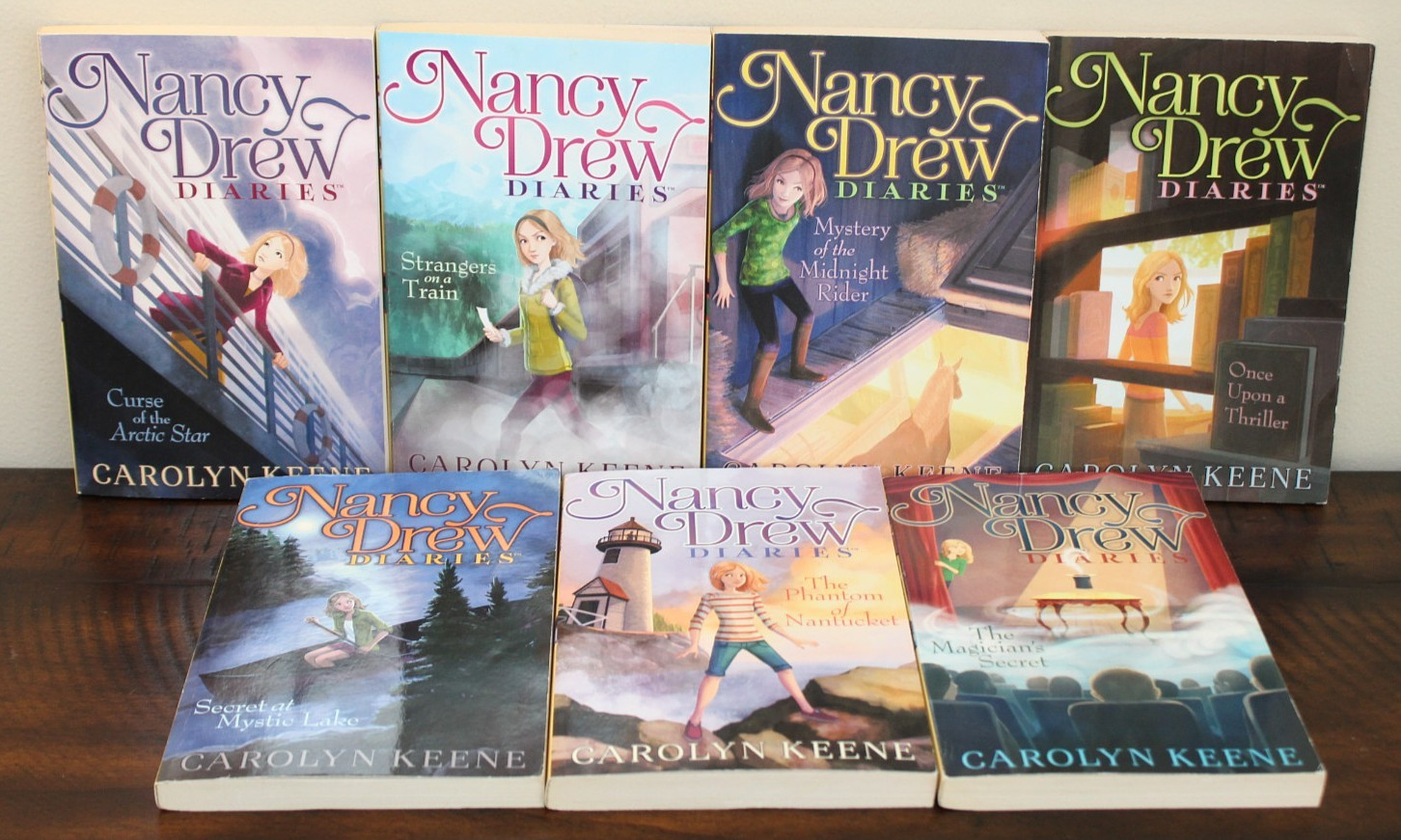NANCY DREW DIARIES BOOKS #1 2 3 4 6 7 8 Carolyn Keene Mystery Book Lot