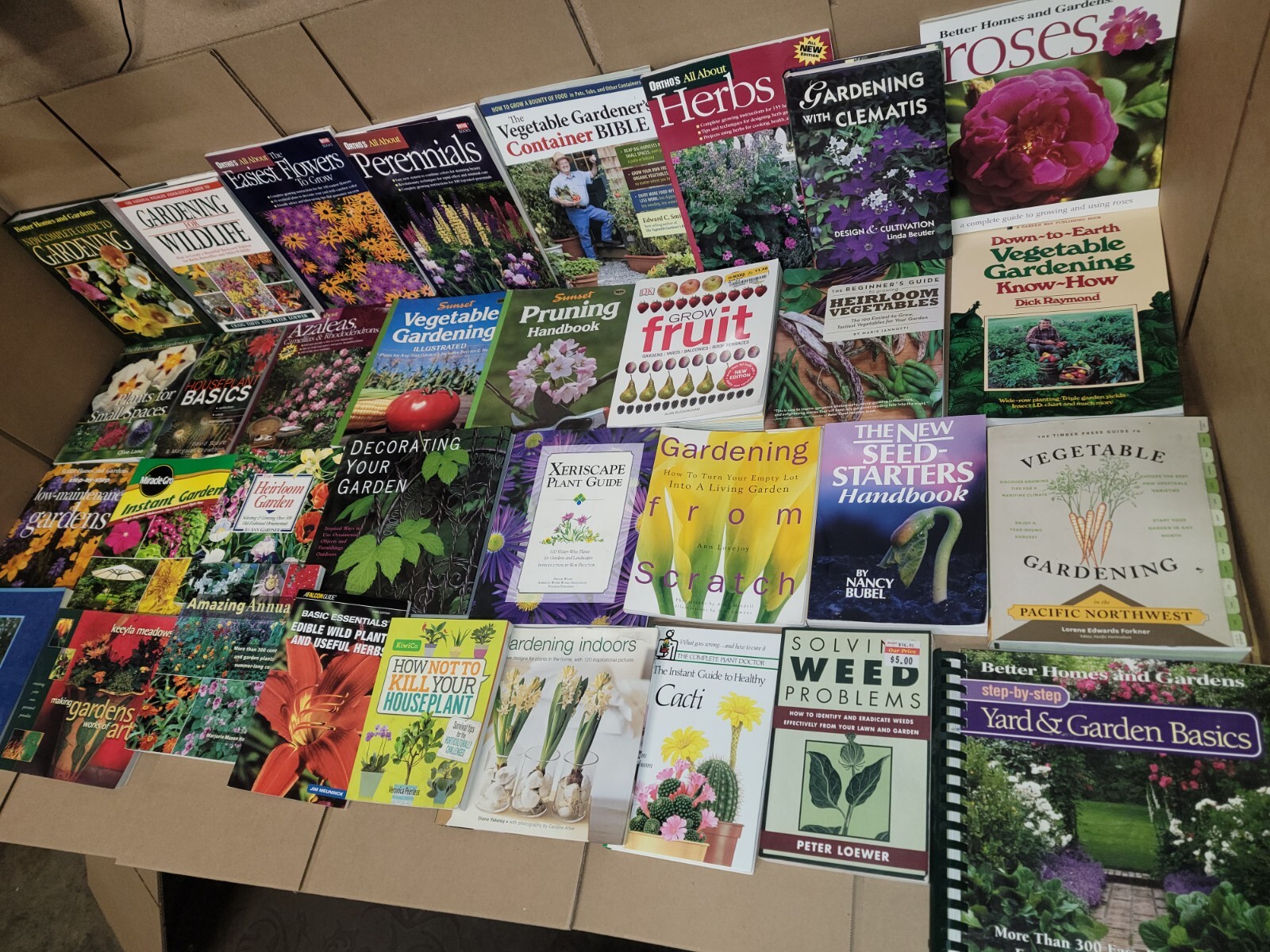 Lot of 20 Gardening Landscape Growing Trees Plant Fruit Flower Books RANDOM*MIX