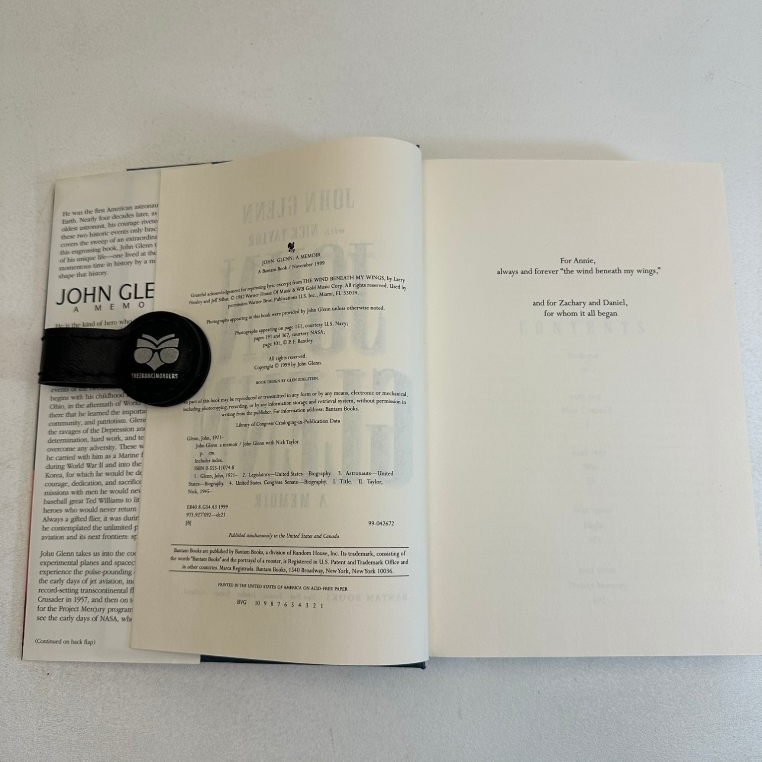 John Glenn A Memoir SIGNED 1999 First Edition Astronaut Bantam Books