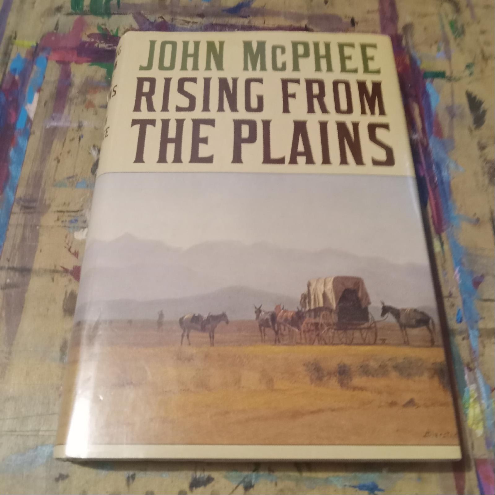 John McPhee Rising From The Plains 1986 Farrar Straus Giroux 1st 8voHCDJ VG+ VG+