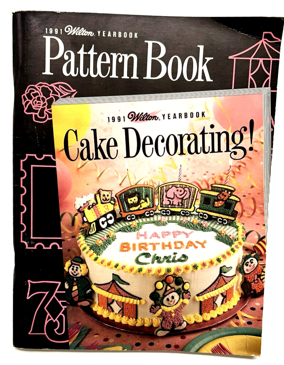 1991 Wilton YEARBOOK Patterns 62 Pages For Cake Decorating Free Shipping