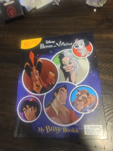 Disney Heroes And Villains My Busy Books Playmat 10 Figures Brand New