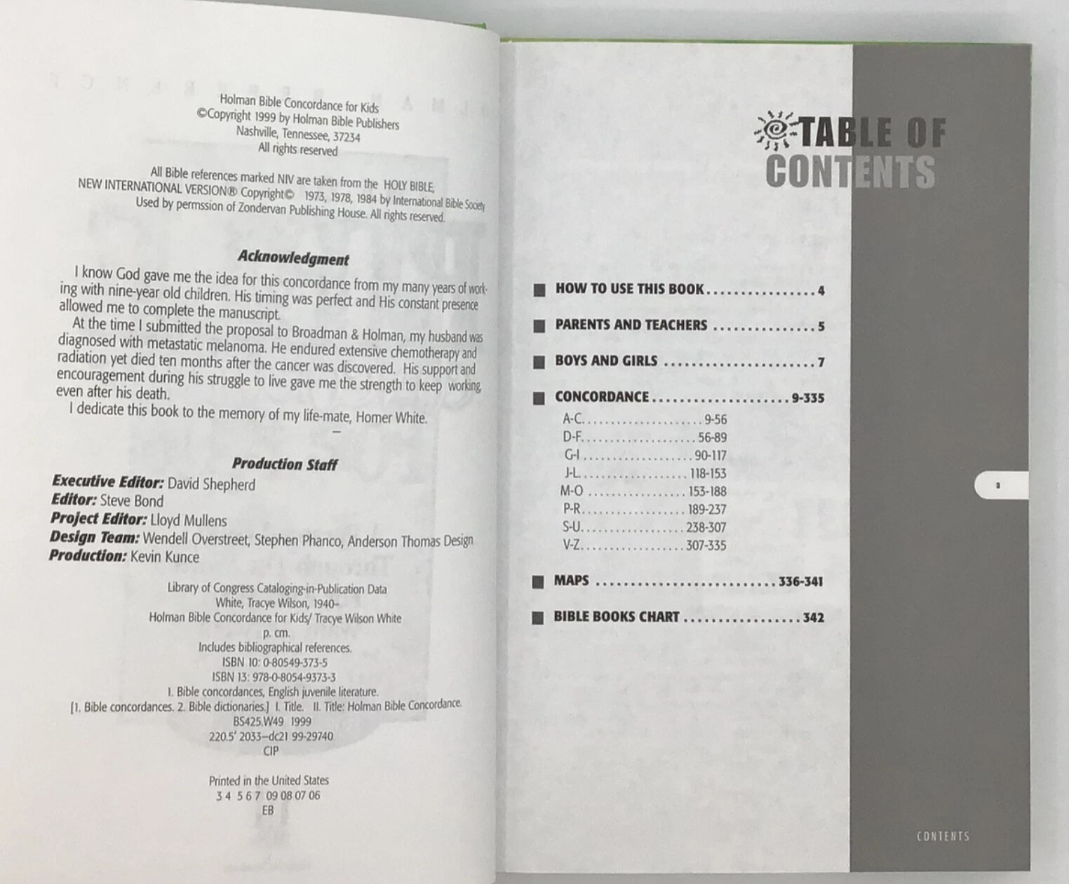 Holman Reference Bible Concordance for Kids A Personal Guide Through the Word