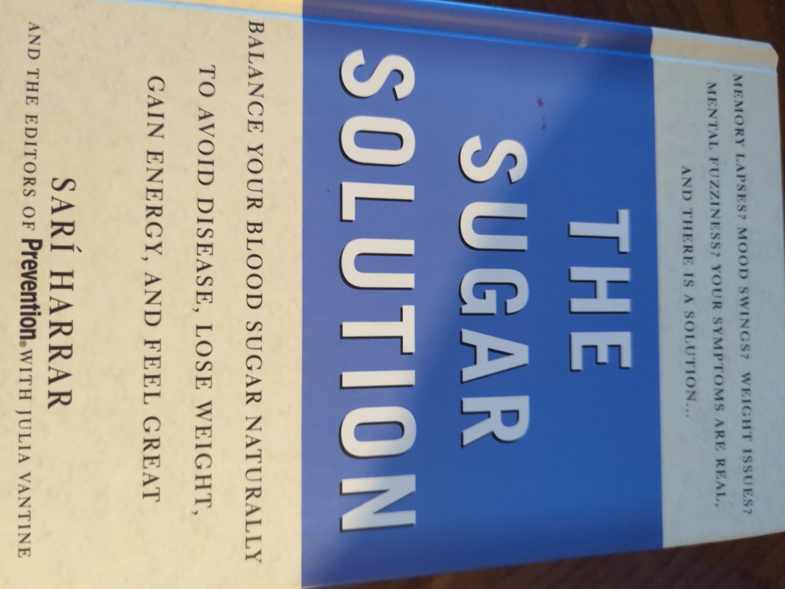 The Sugar Solution By Sari Harrar Hardcover 2004 Balance Blood Sugar Naturally