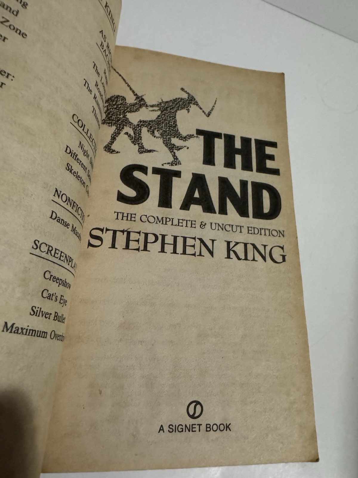 Stephen King The Stand complete & uncut, 1st edition/1st print Signet Paperback
