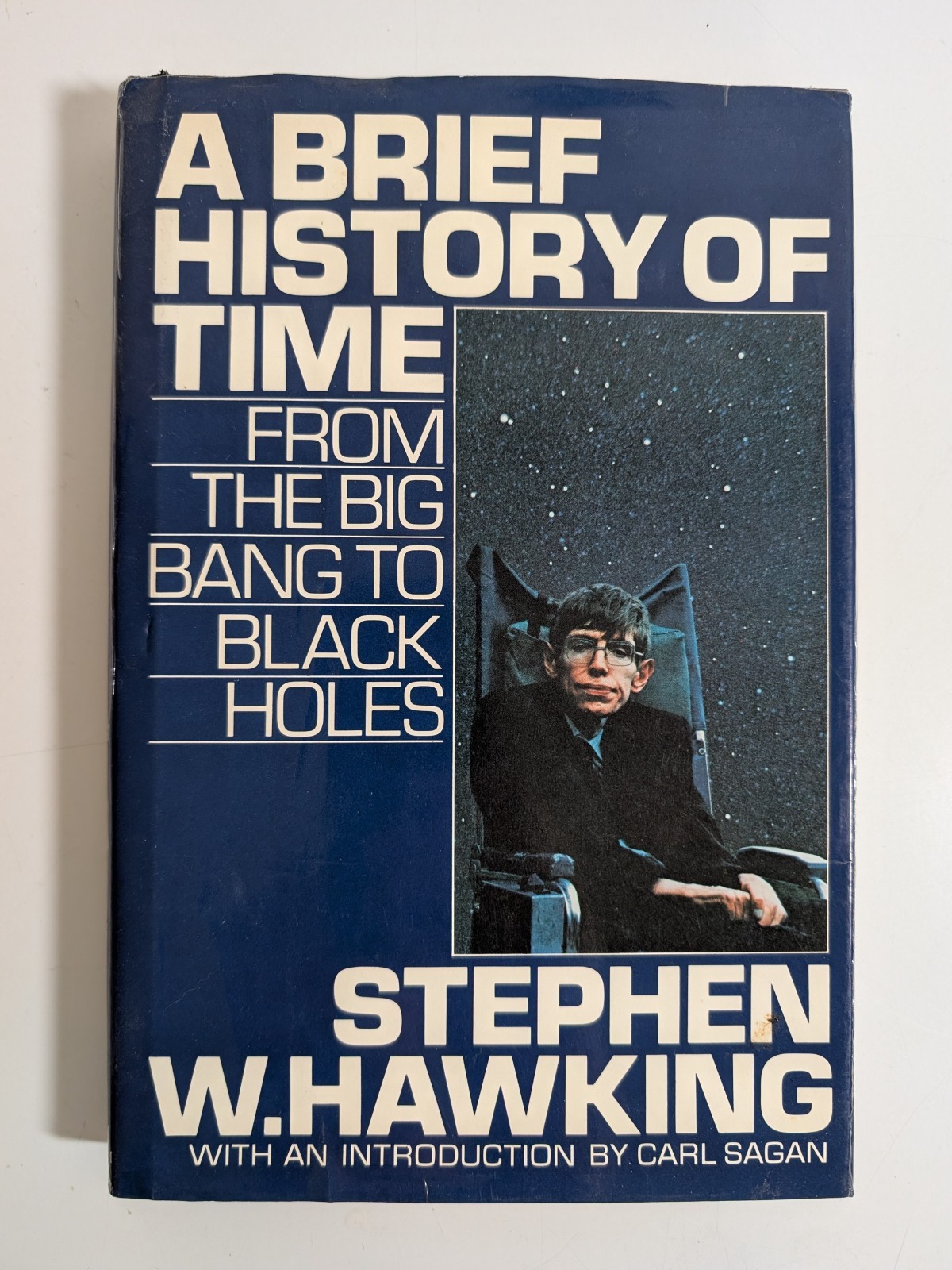 A Brief History of Time Stephen W. Hawking HC Book w/ DJ 1st Print 1988 RARE!!