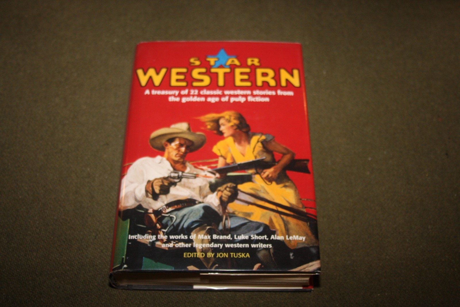 Star Western Anthology – Jon Tuska 1995 HC Gramercy w/ 22 Pulp Westerns Stories