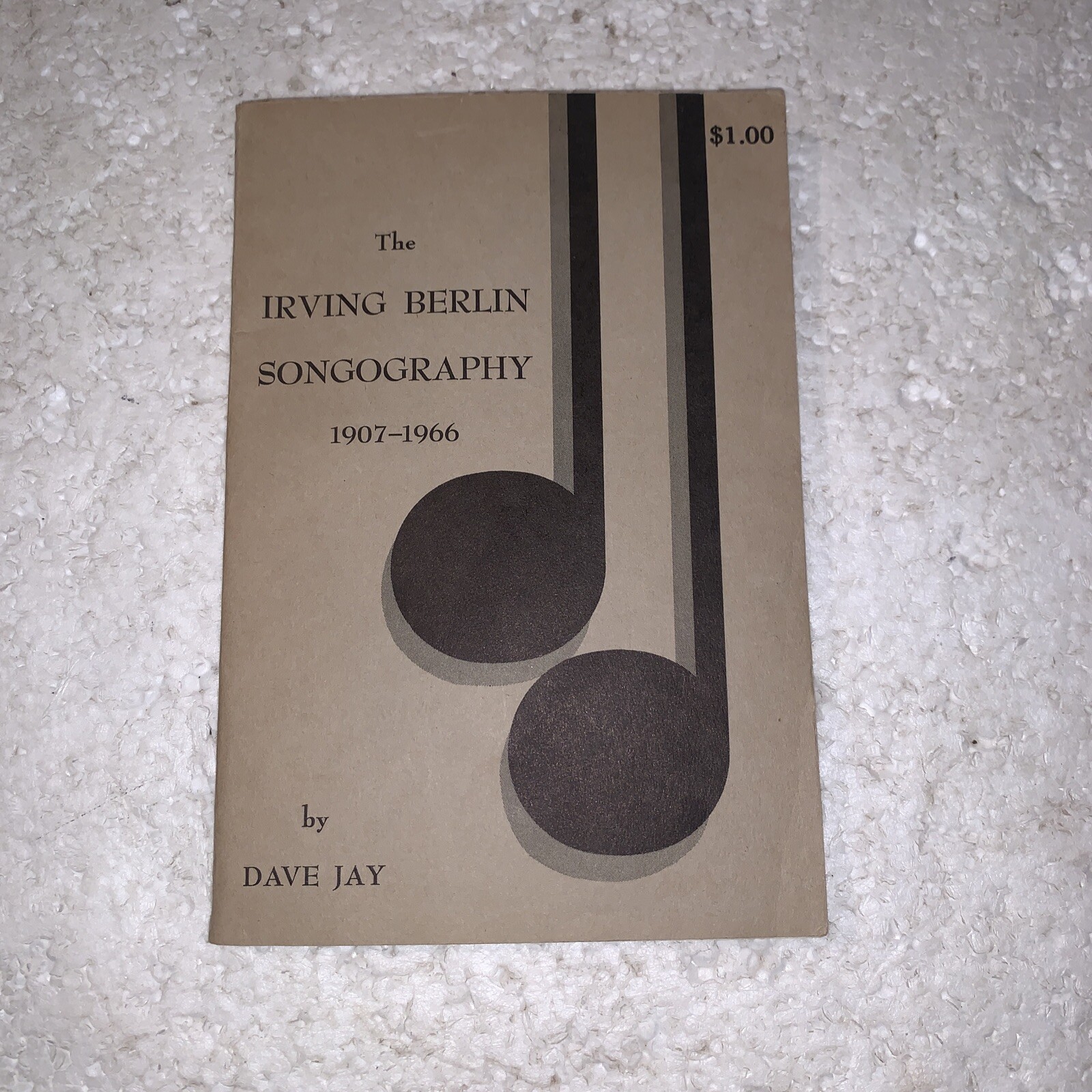 THE IRVING BERLIN SONGOGRAPHY 1907-1966 By Dave Jay 1969 Paperback