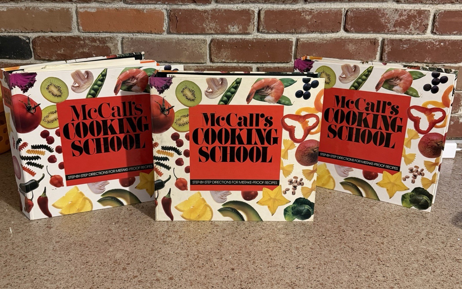 McCall’s Cooking School 3-Ring Binder Recipe Card Set Complete Lot of 3