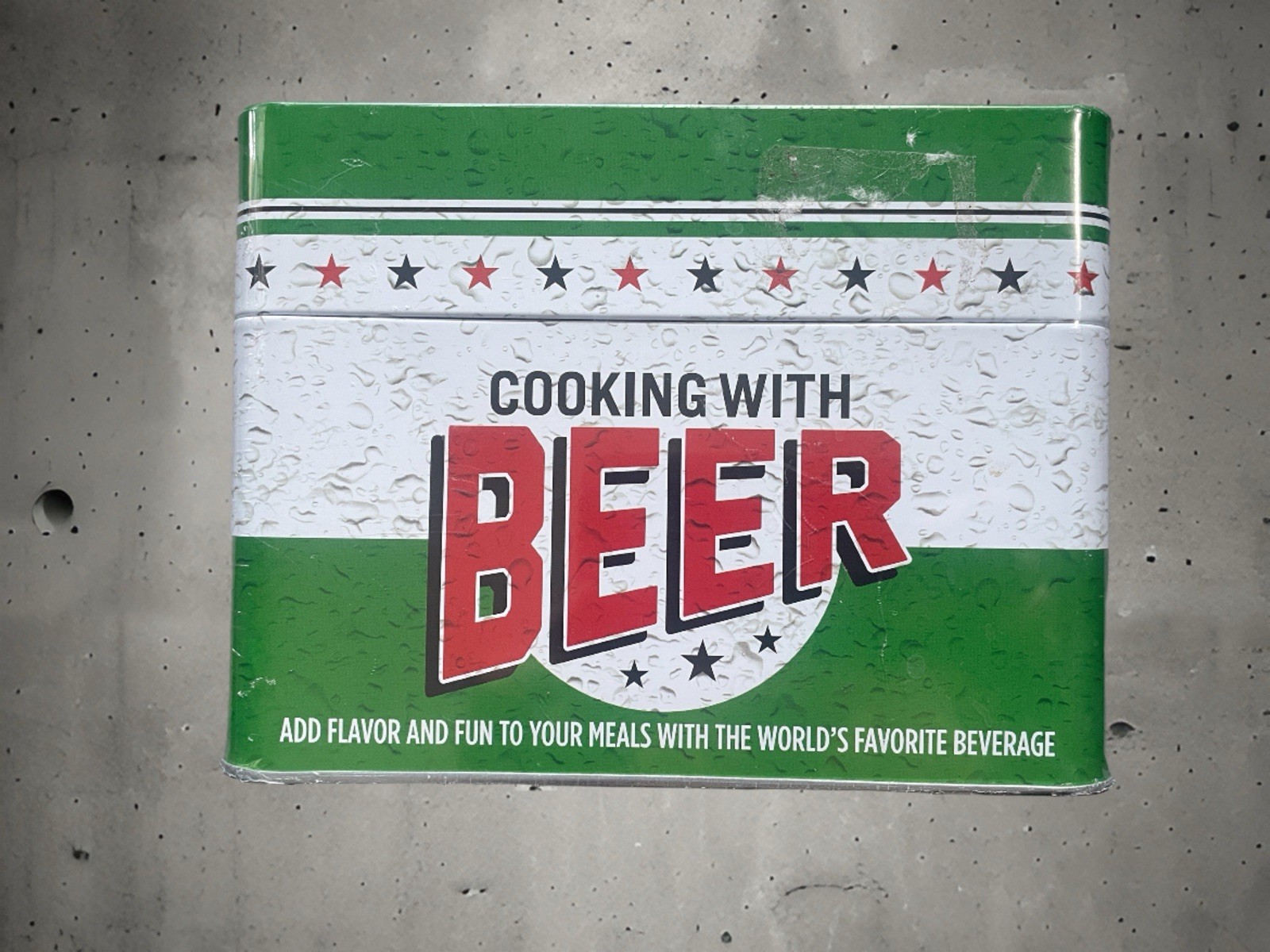 Cooking With Beer Recipe Card Collection, Recipe Tin NEW Sealed!