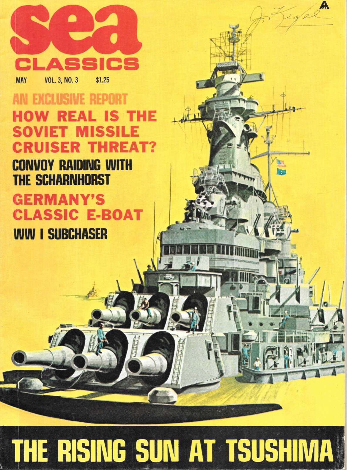 Sea Classics Magazine V3 N3 Germany Tsushima WW I E-Boat Scharnhorst Missle